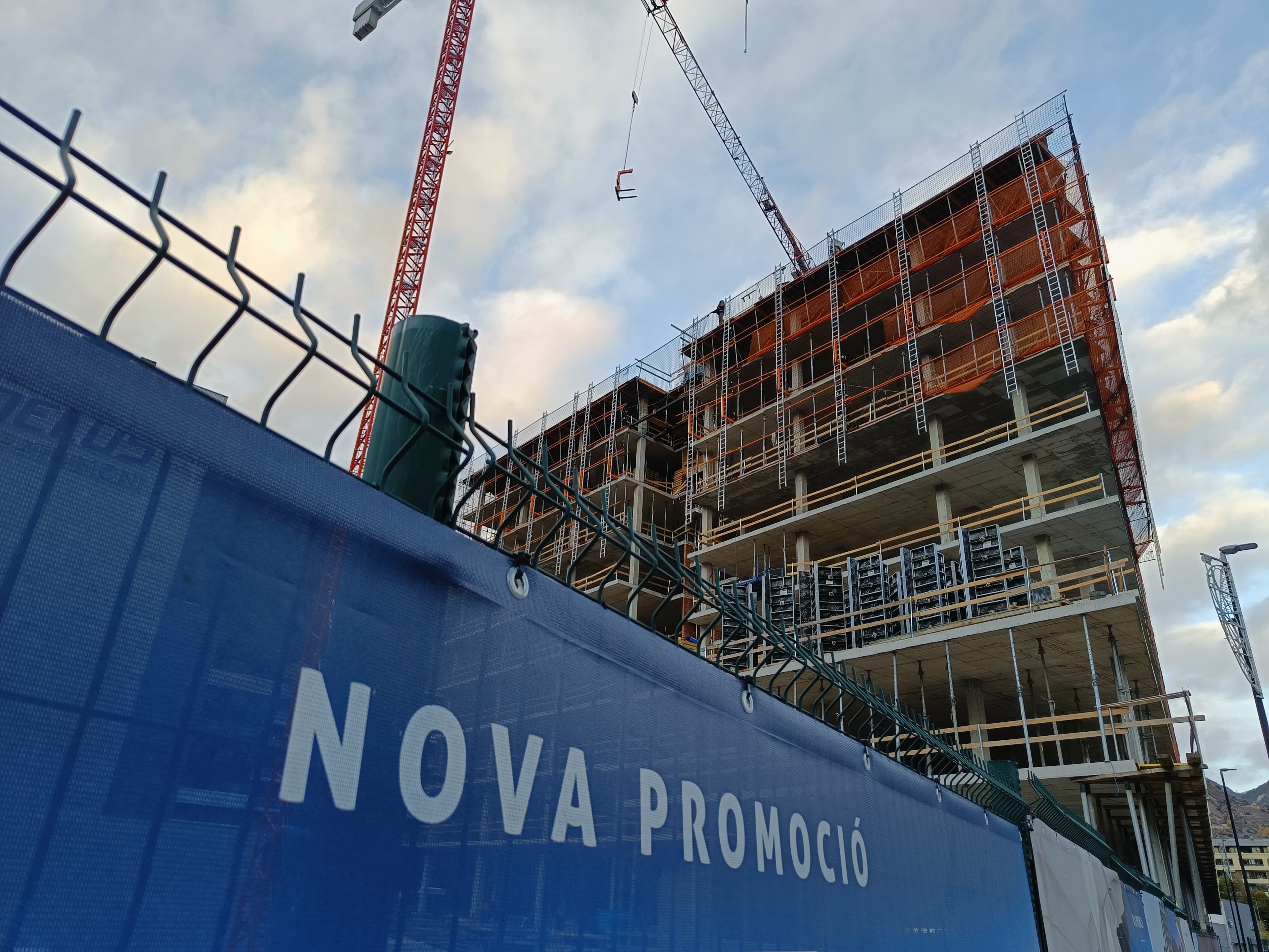 Una nova promoció de pisos a Andorra la Vella.