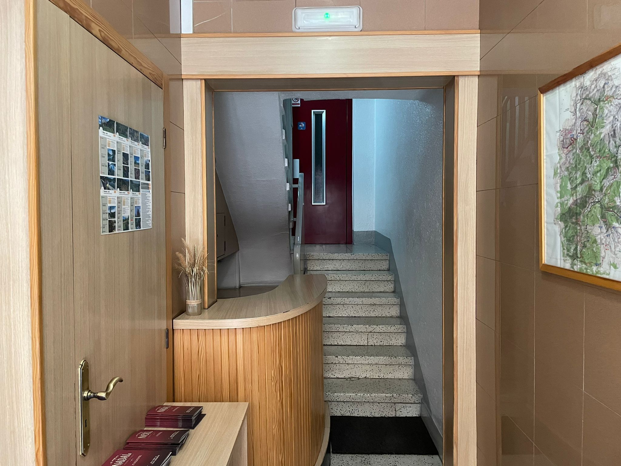 Vista de la recepció de la residència.