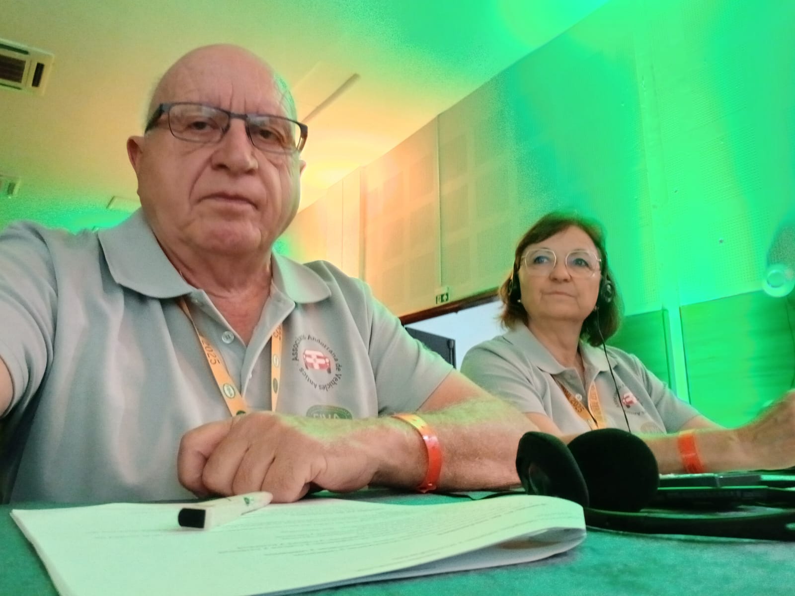 Dejuan i Cabeza en una de les reunions.