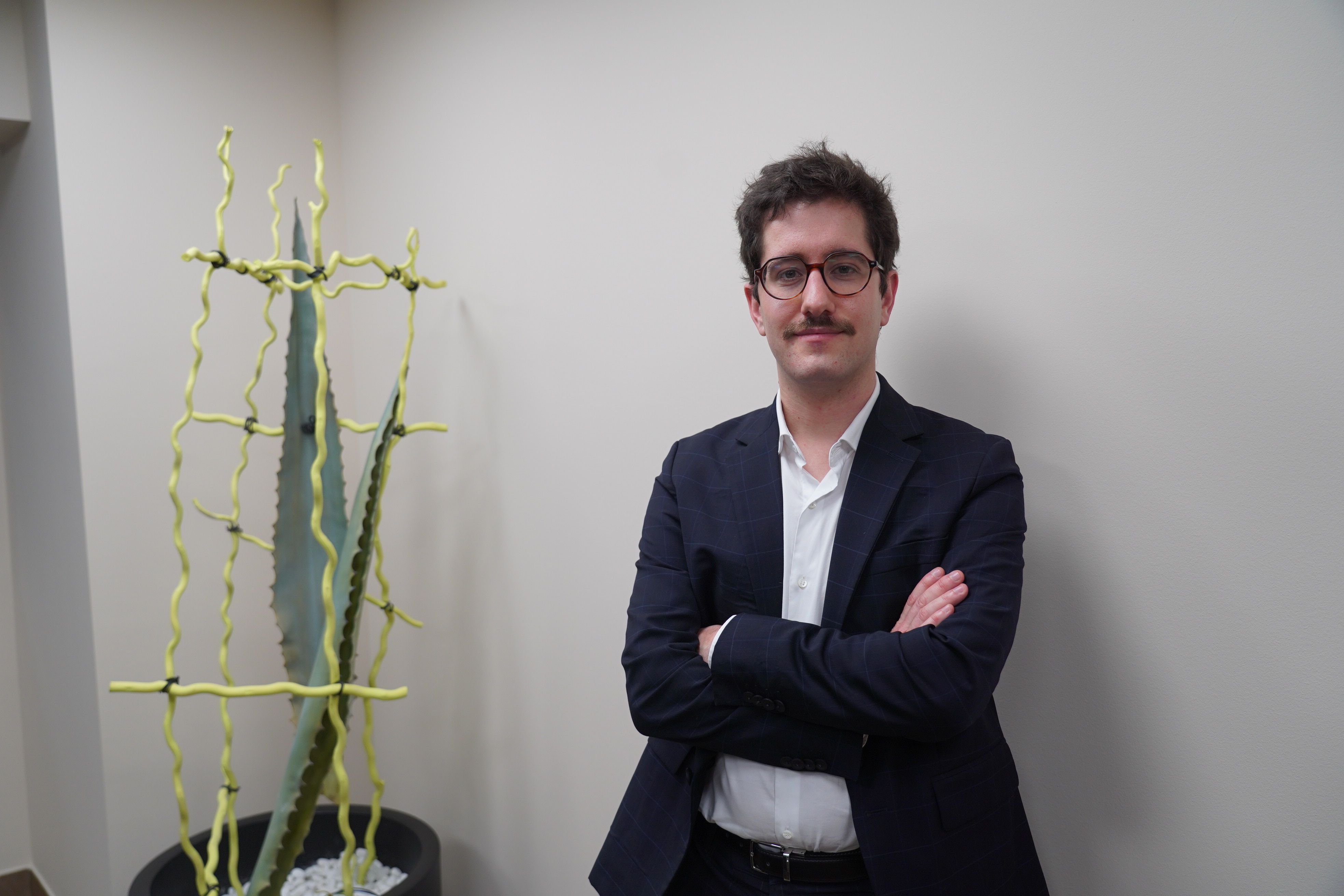 Guillem Fiñana a la seu de l’Altaveu.