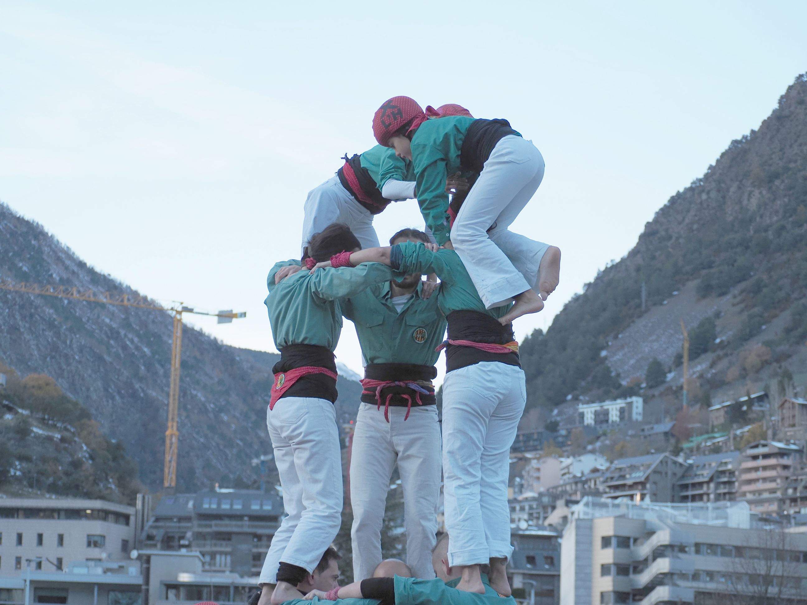 Actuació dels castelelrs de l'Hospitalet.