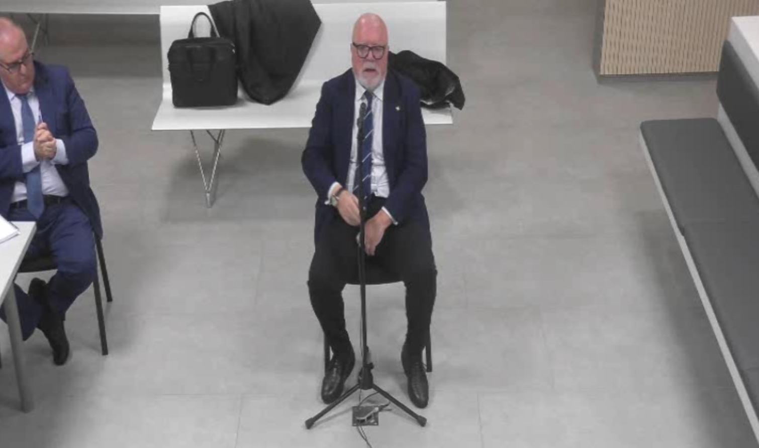 José Manuel Villarejo durant la seva declaració davant la batlle.