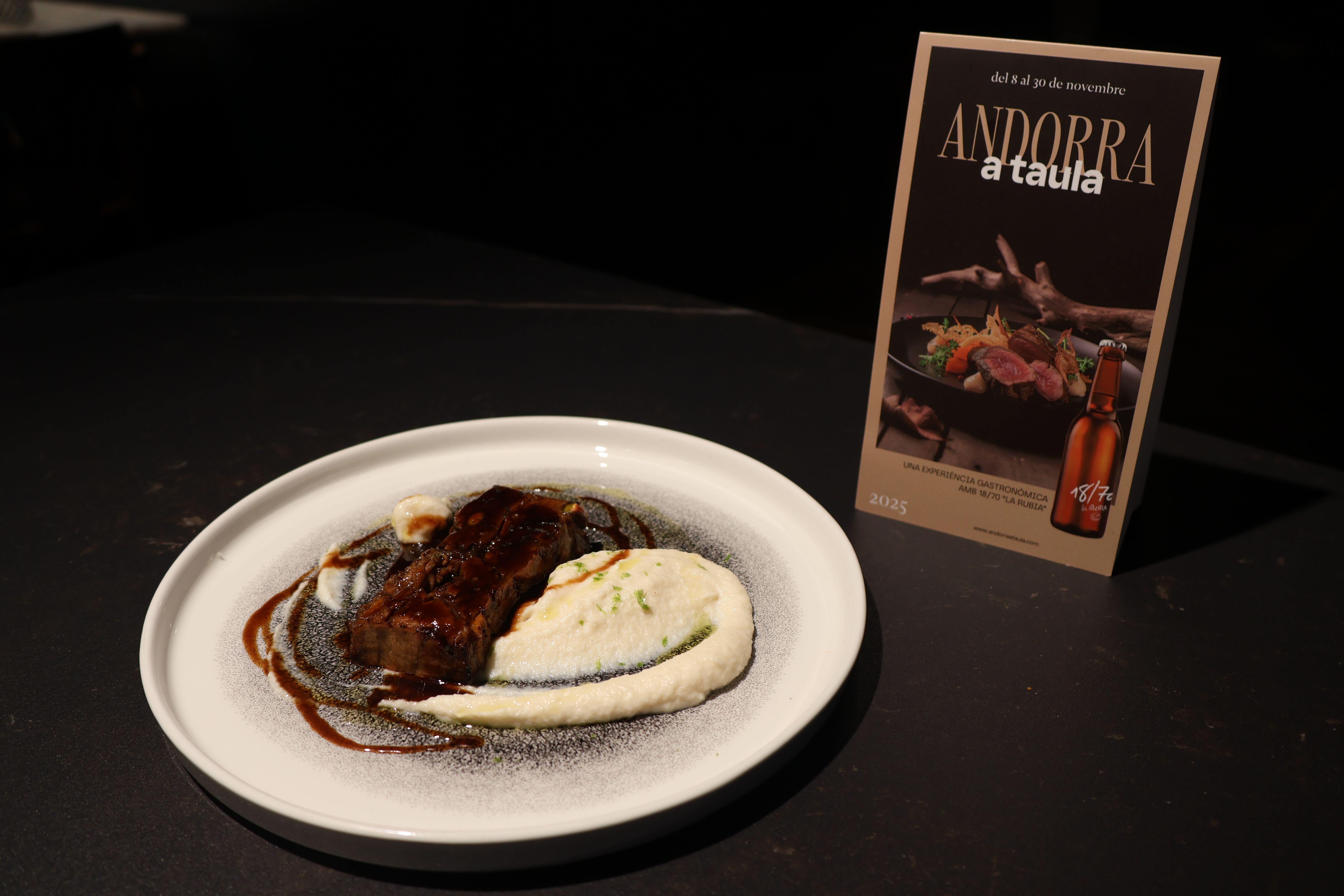 Un dels plats de l'Andorra a Taula.