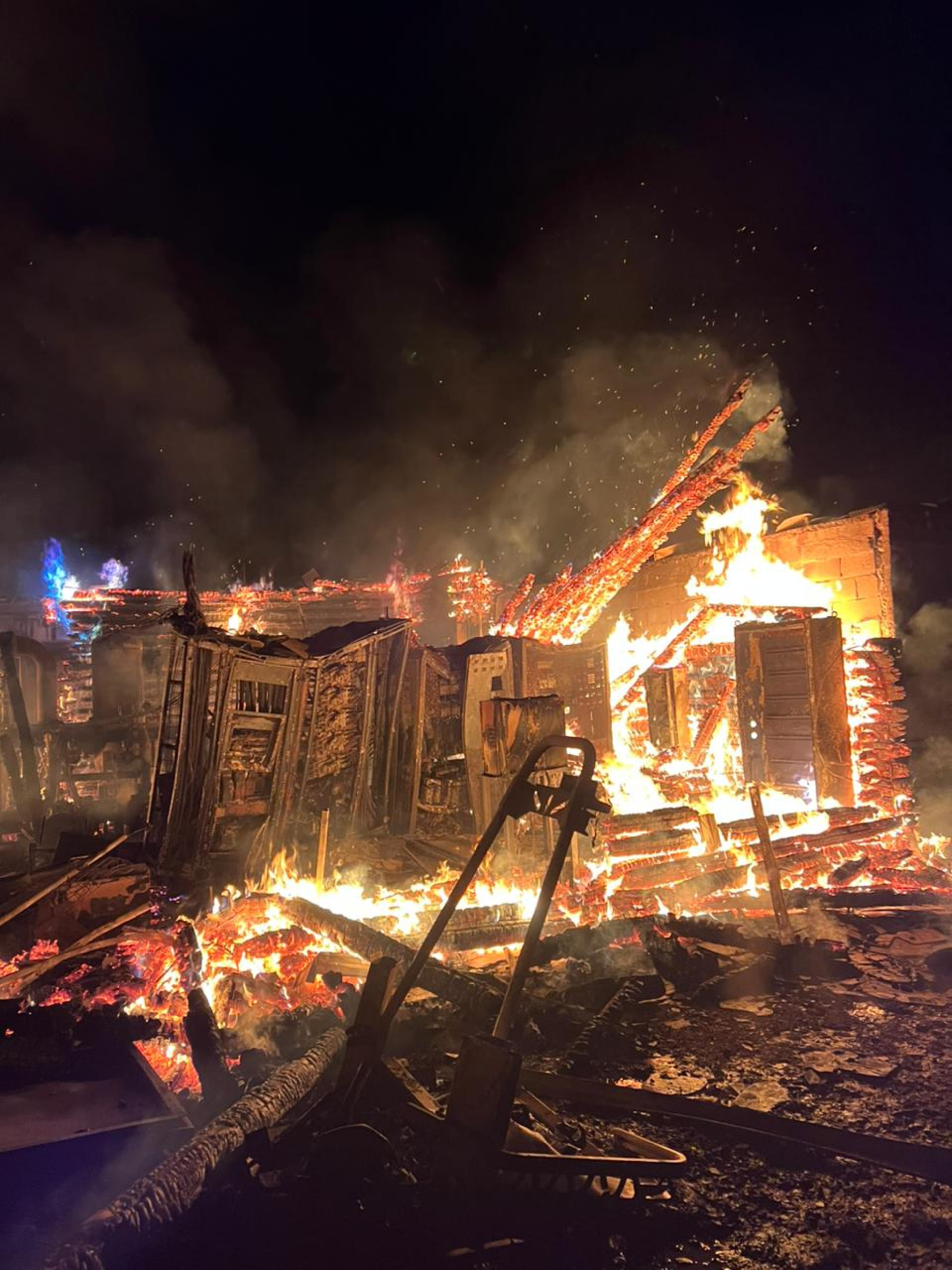 El foc ha destruit totalment la sala de màquines.