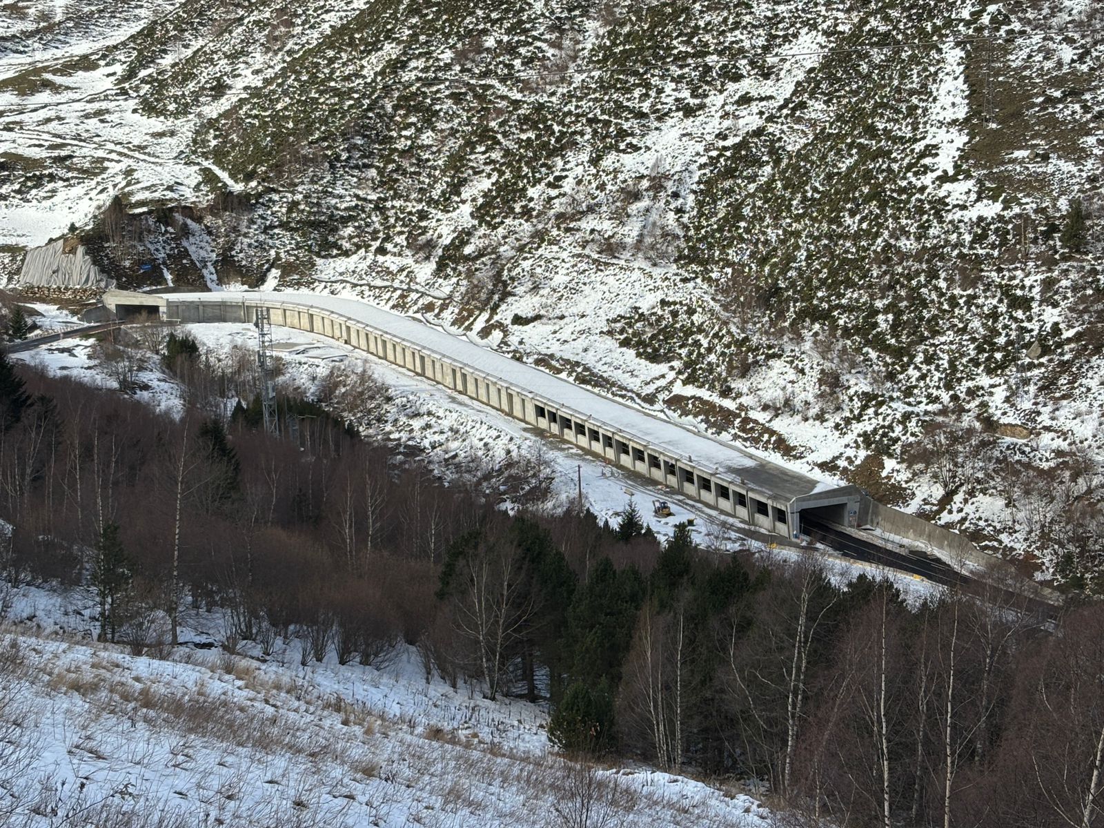 La galeria oberta que ha de permetre facilitar l'accés cap a Andorra.