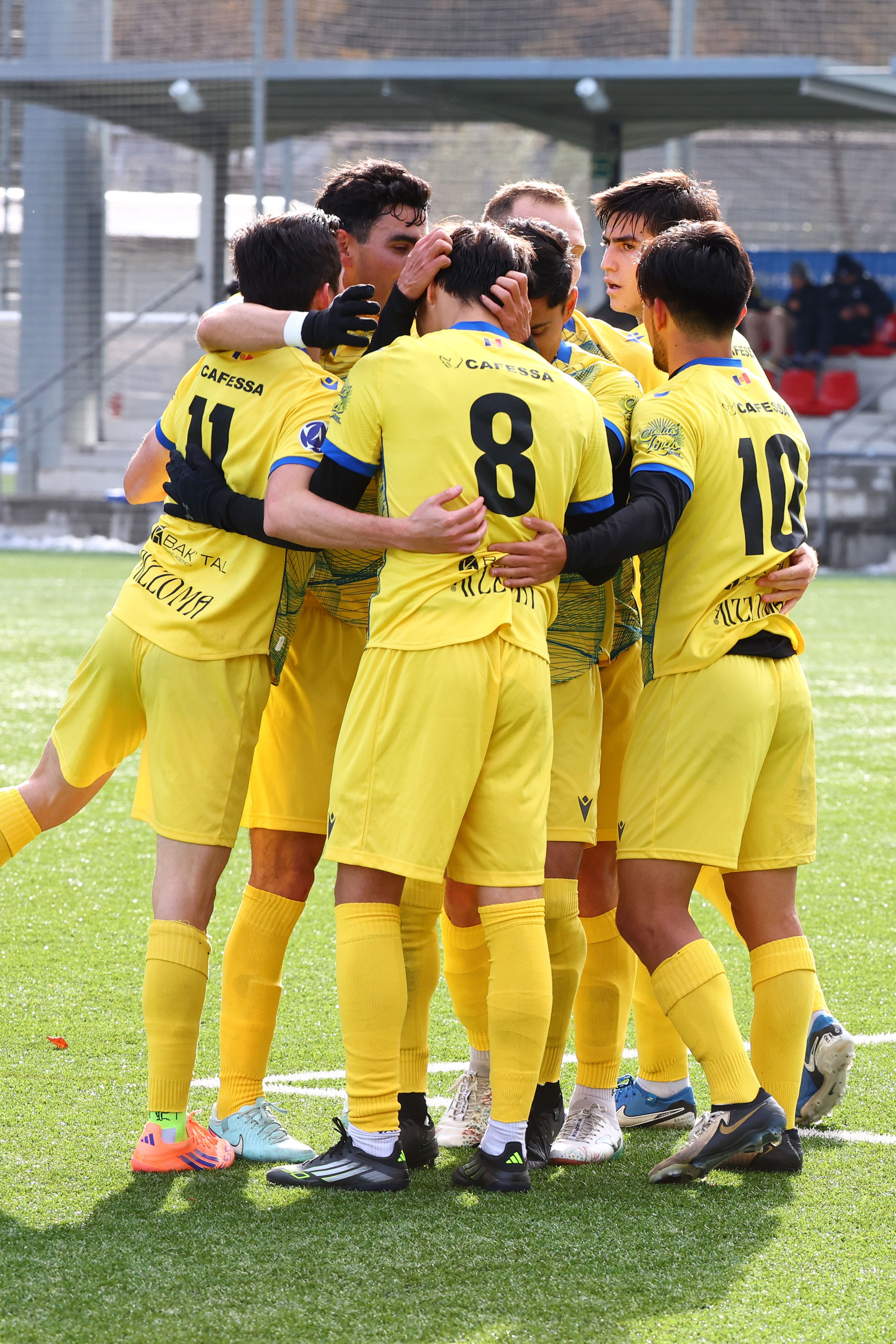 Els jugadors del Ranger's fan pinya.