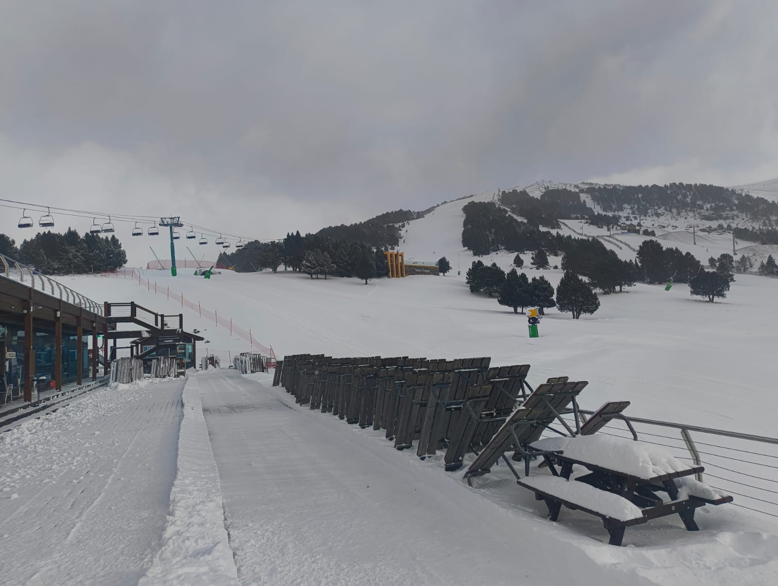 Una imatge del Tarter aquest dimecres al migdia.