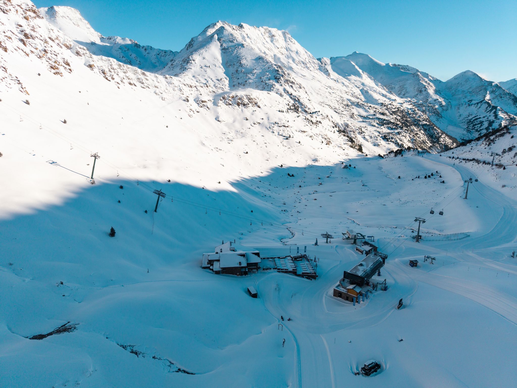 Vista de les pistes d'Ordino Arcalís.
