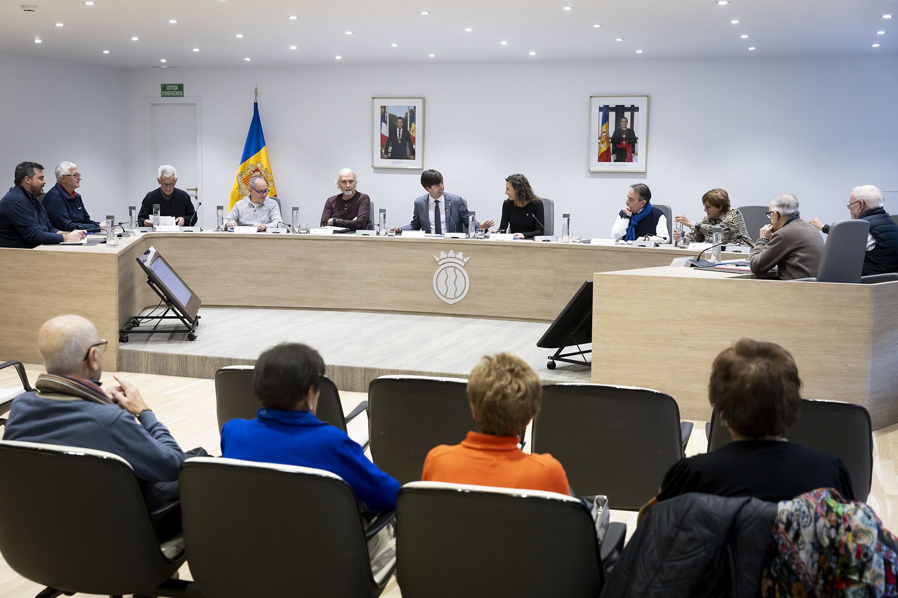 Sessió de Consell de la Gent Gran d’Andorra la Vella.