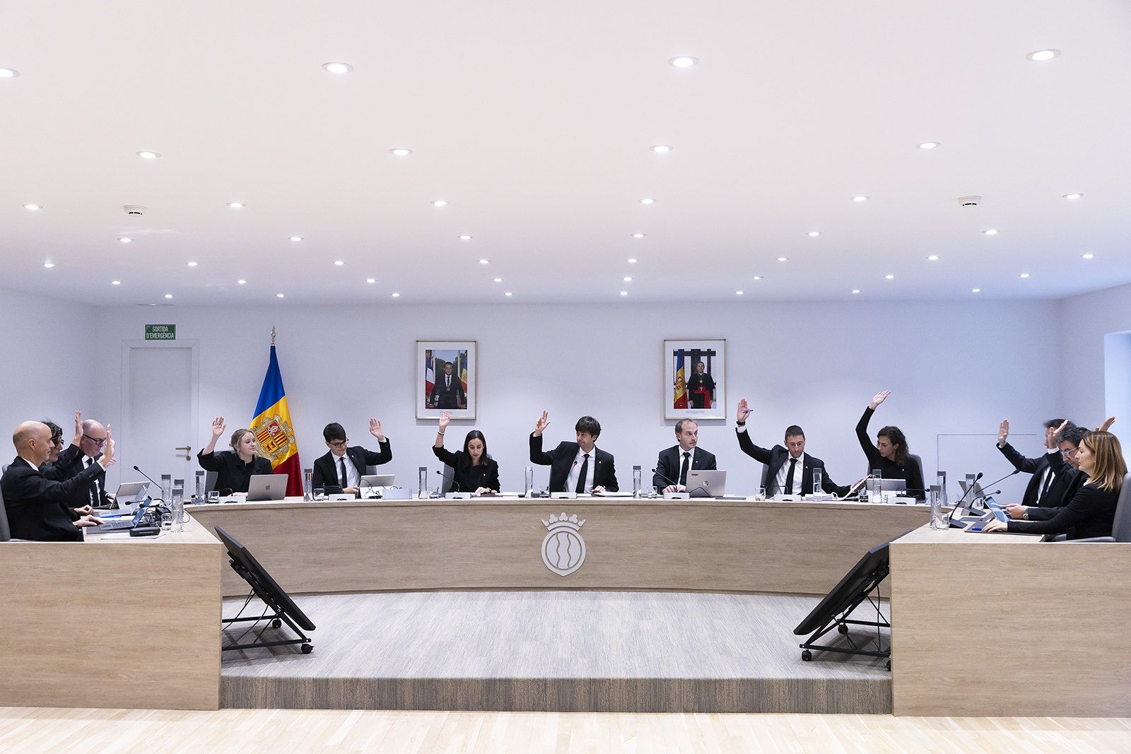 Una imatge de la sessió de consell de comú d'aquest dijous a Andorra la Vella.