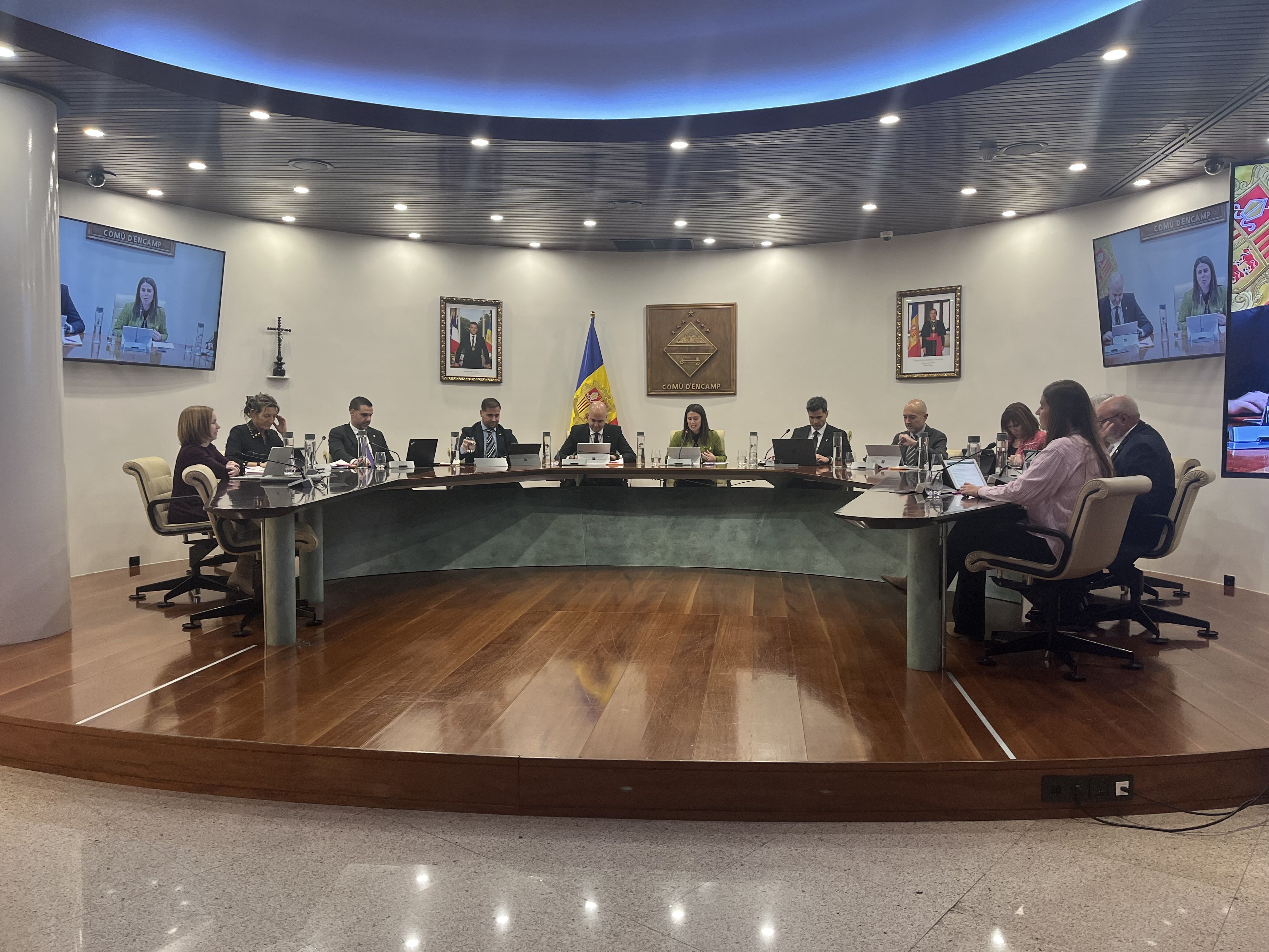 Sessió del consell de comú d'Encamp, d'aquest dijous.