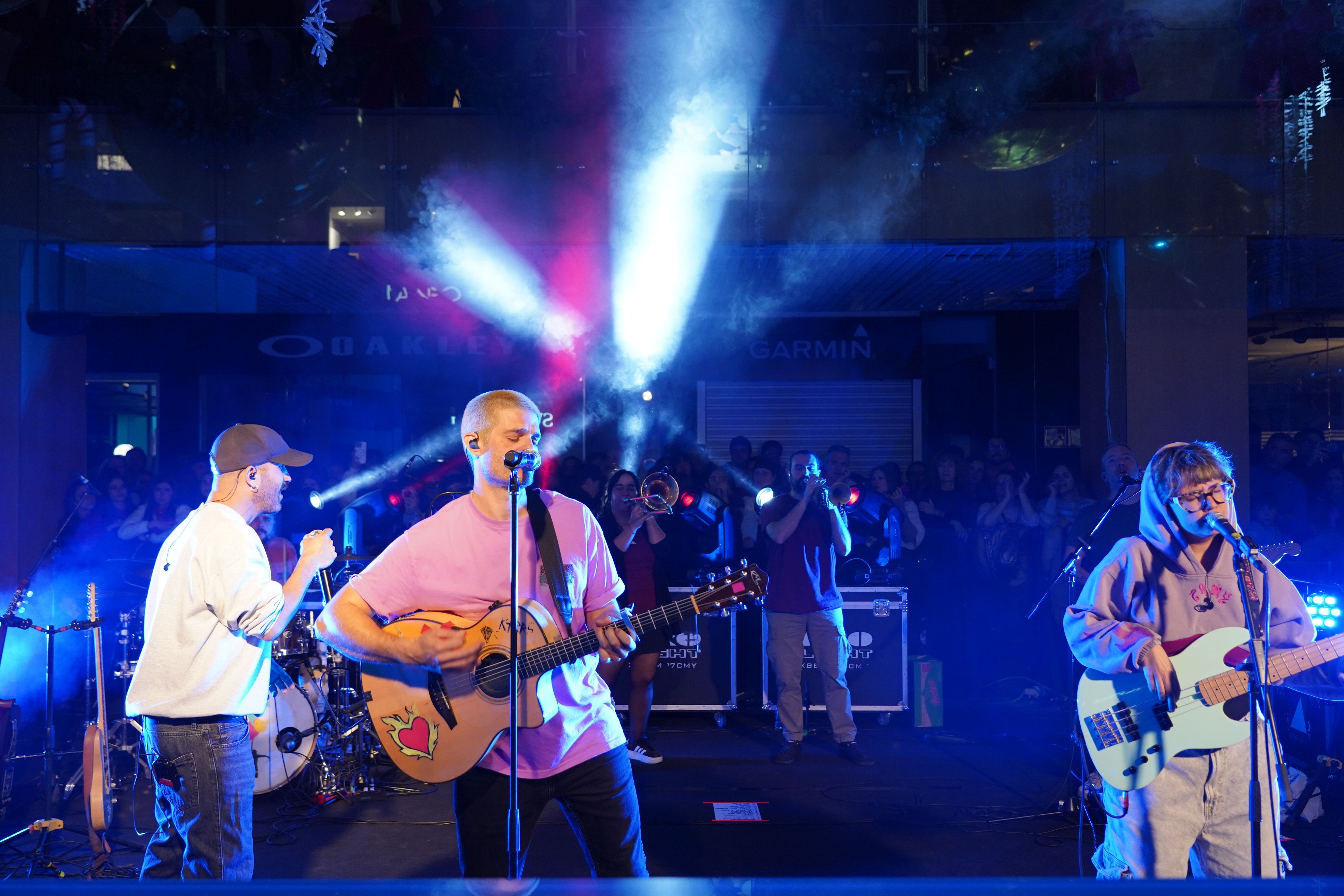 Els Catarres durant el concert que han ofert a l’Illa Carlemany.