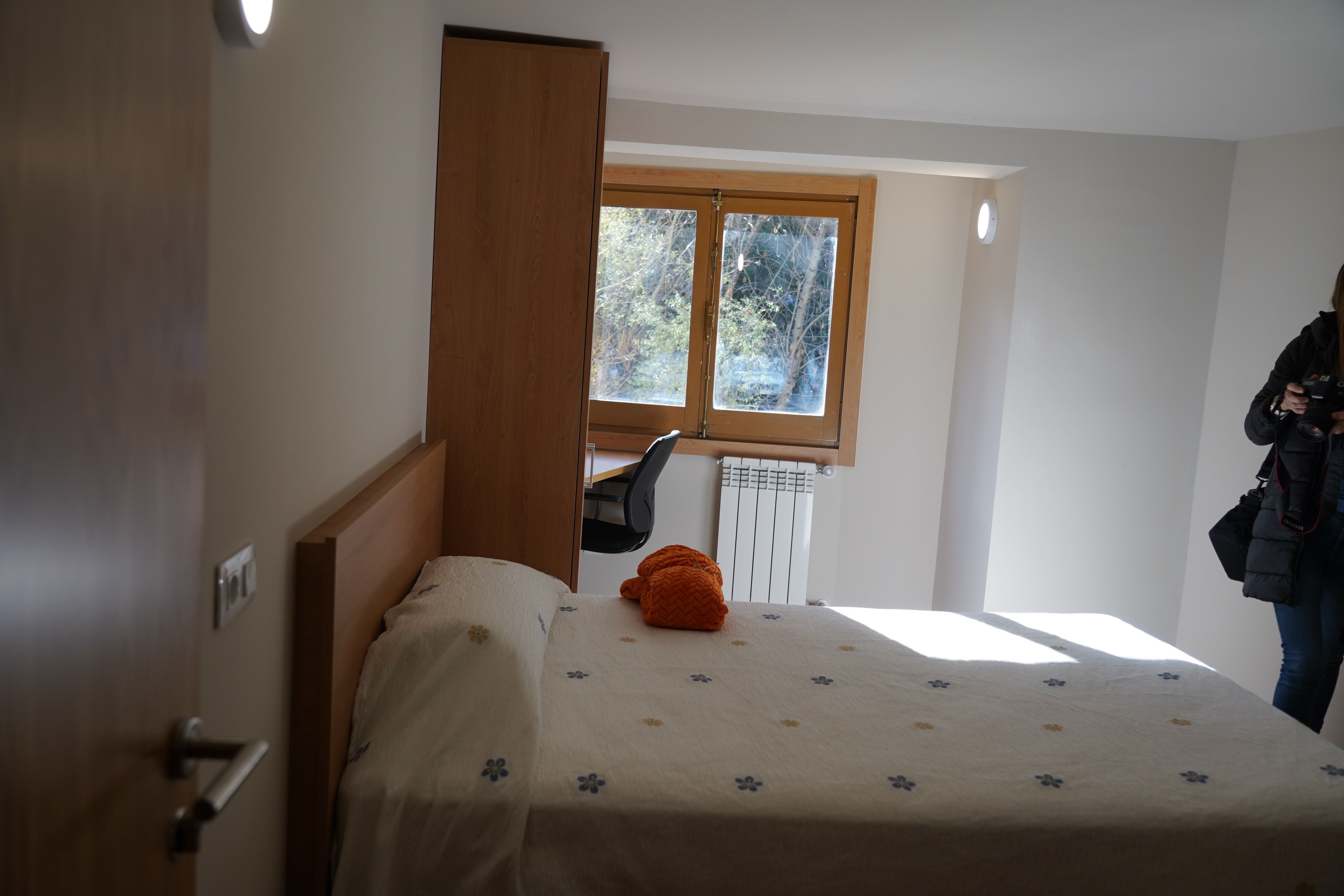 Una de les habitacions individuals. Una de les habitacions individuals.