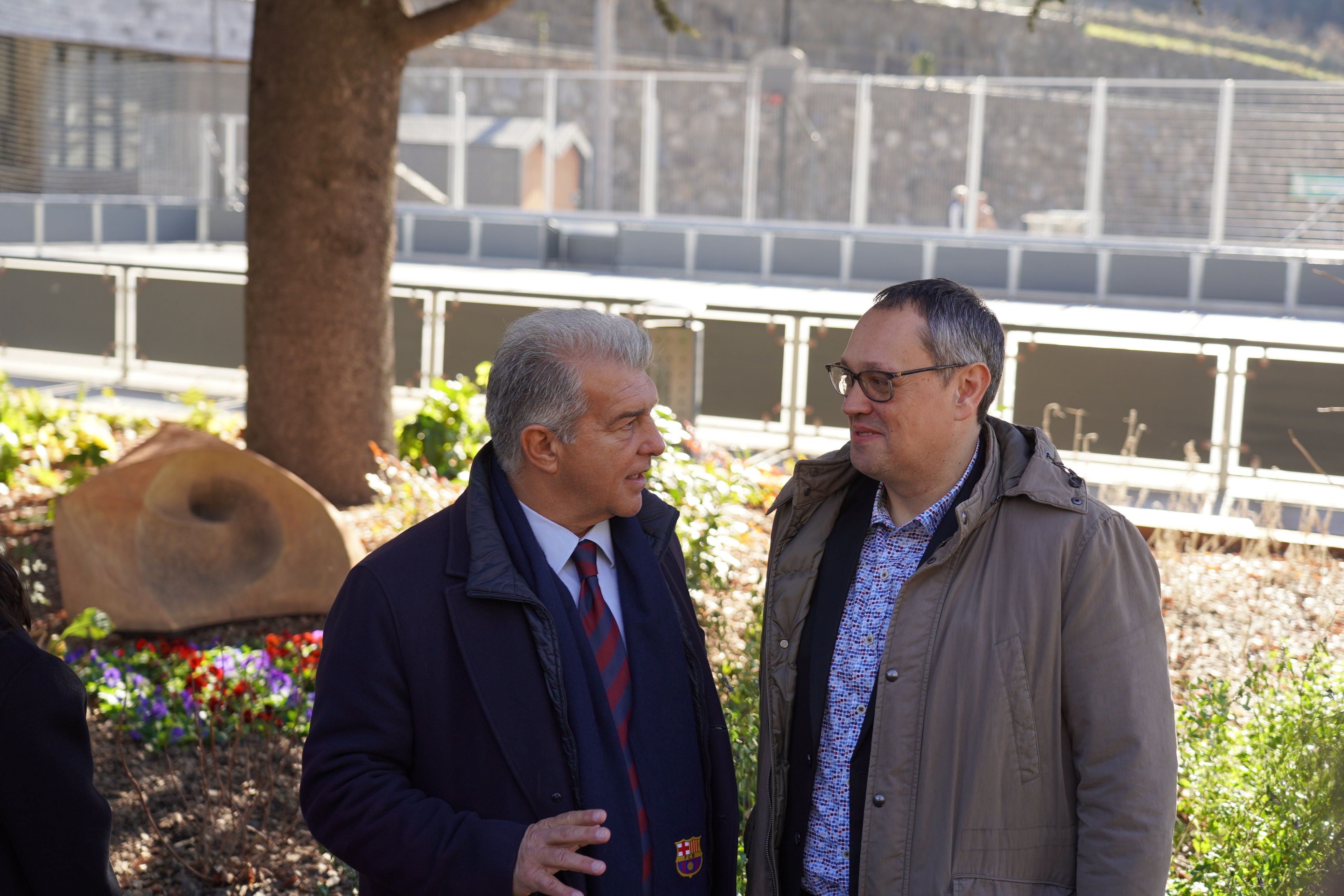Laporta, amb Eduard Ribó, president de la Penya Barcelonista d'Andorra.