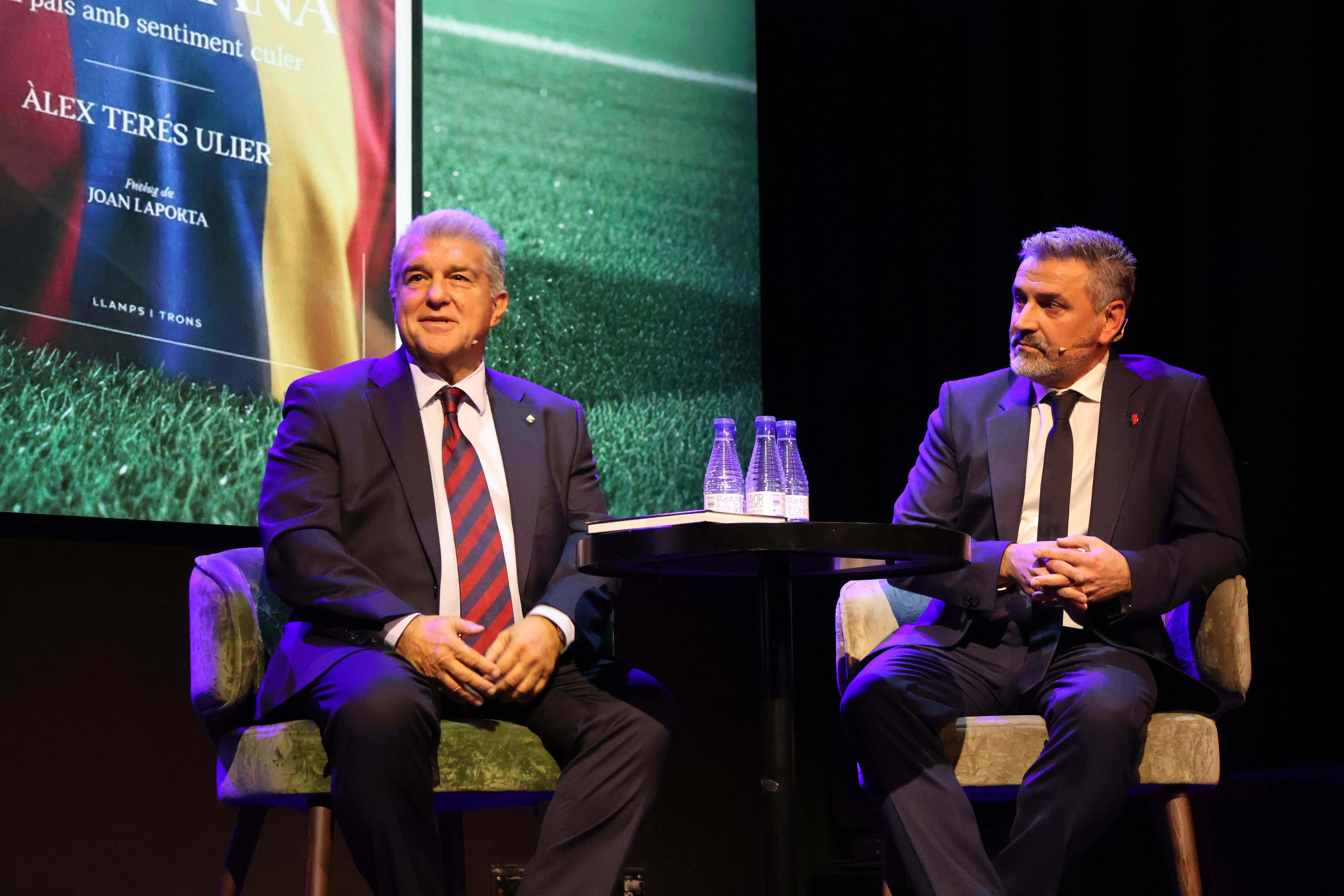 Laporta i Terés, a la xerrada de presentació.
