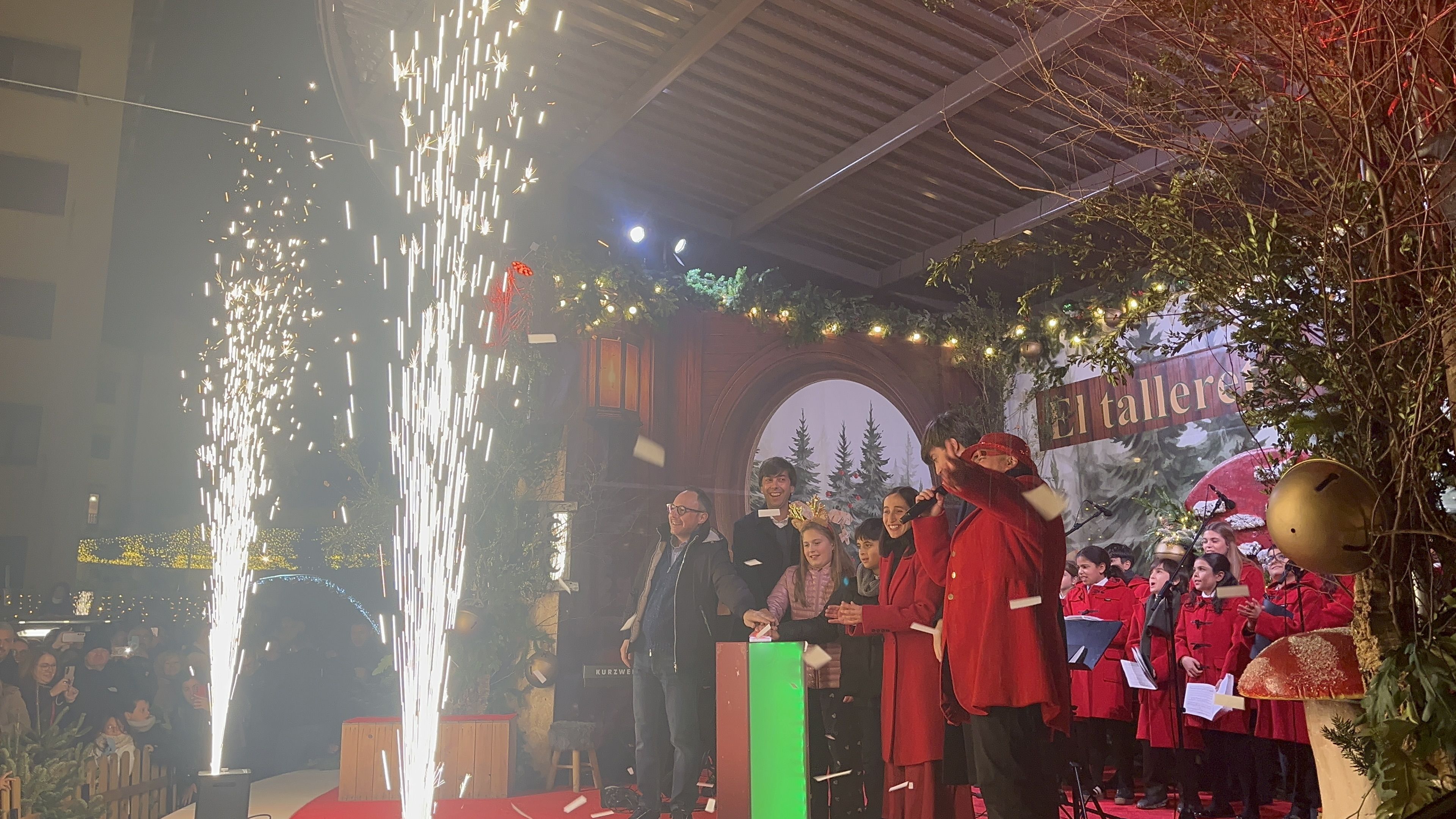 Encesa dels llums de Nadal.