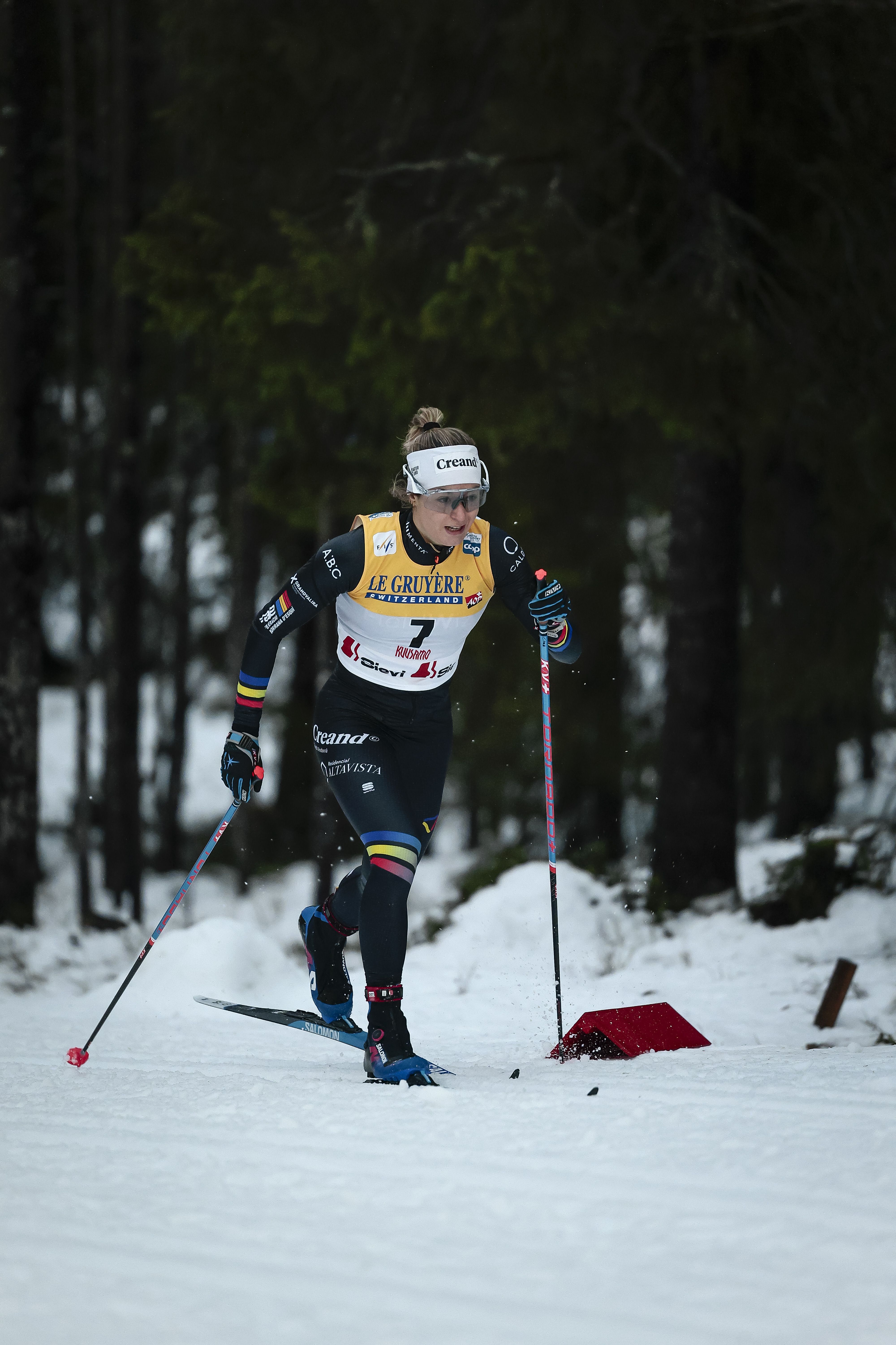 Gina del Rio, a l'sprint de la Copa del Món de Ruka.
