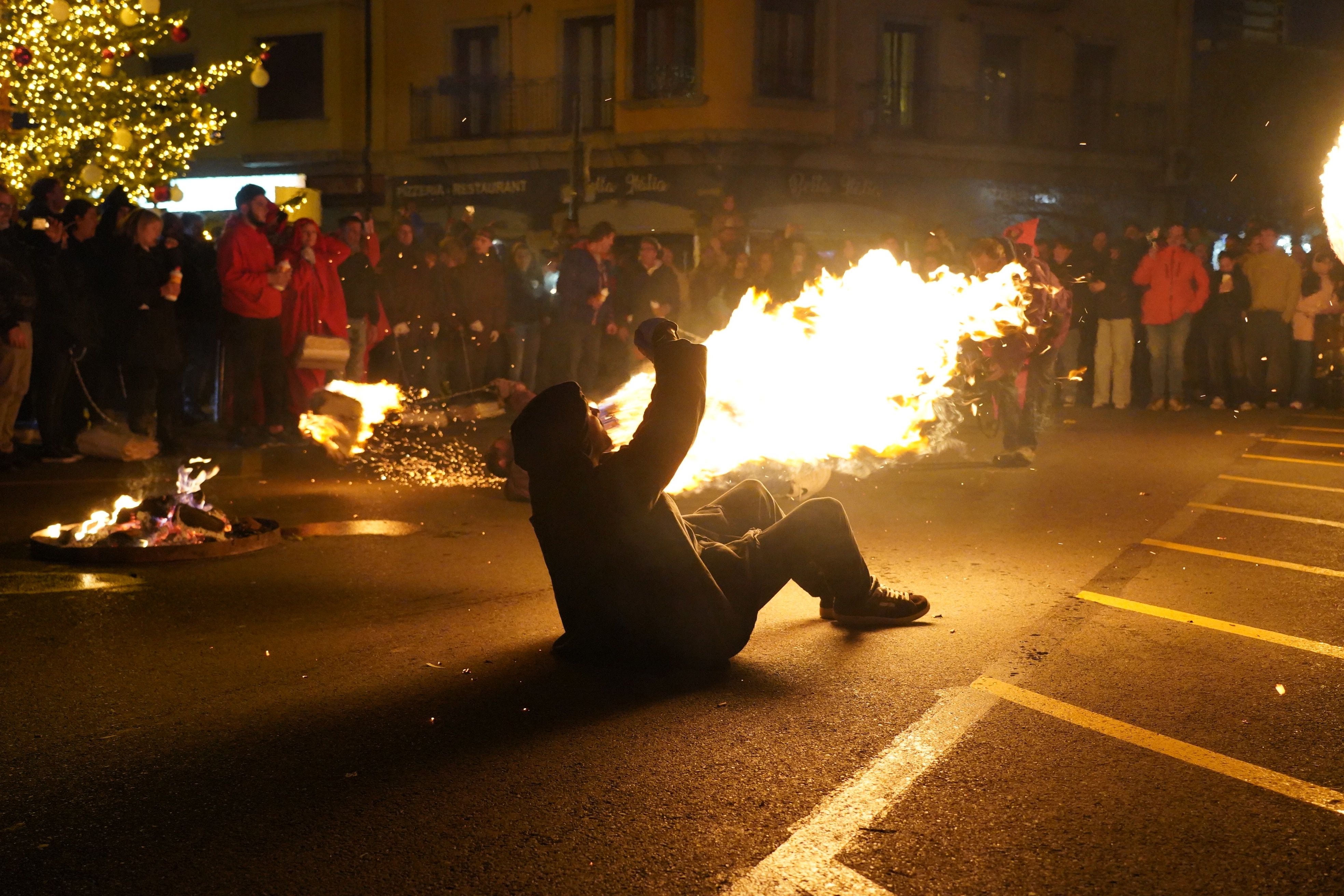 Un moment de la celebració dels fallaires.