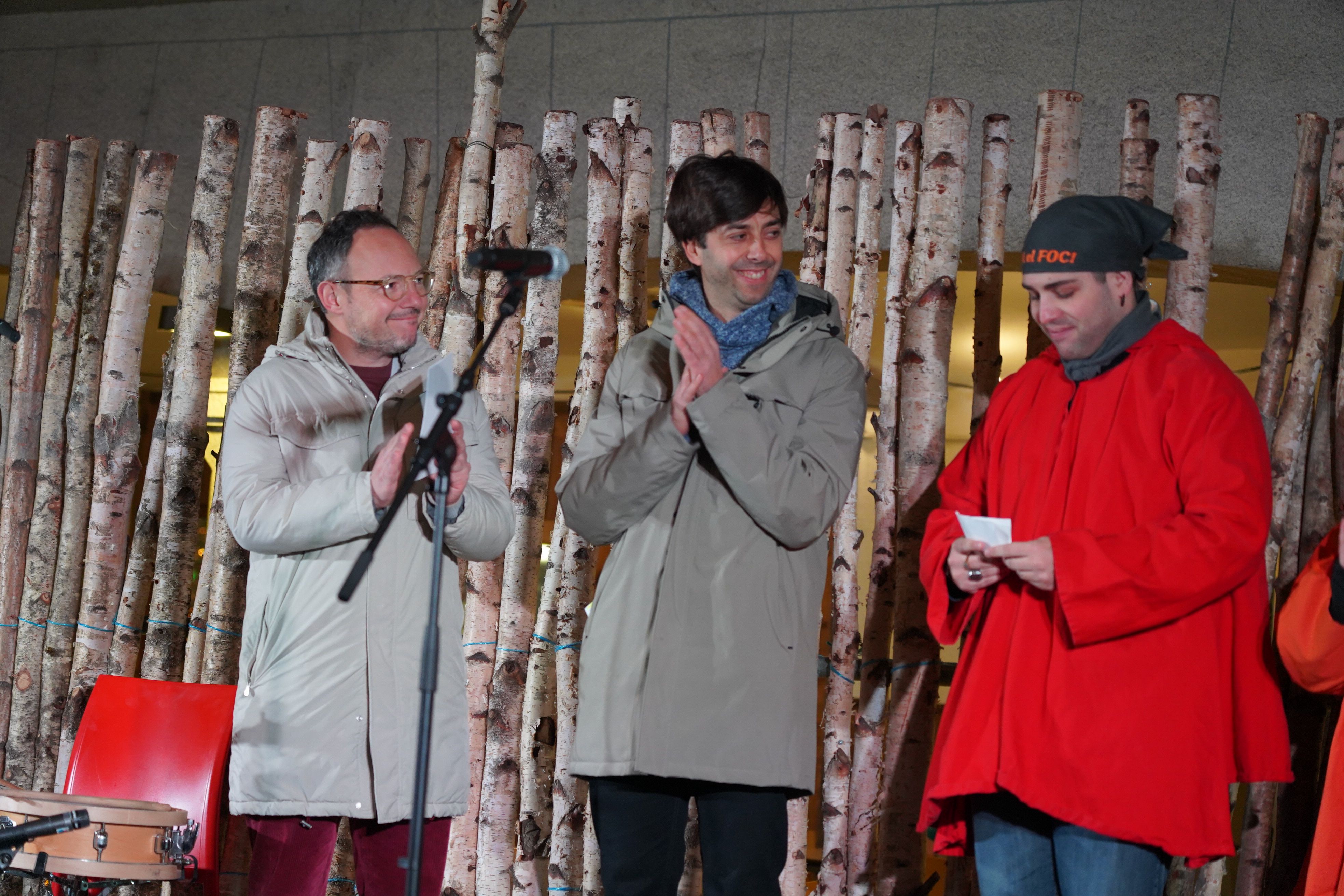El cap de Govern, Xavier Espot, el cònsol major, Sergi González, i el fallaire major, Ferran Mata.
