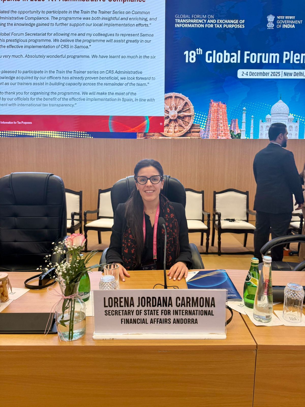 La secretària d’Estat d’Afers Financers Internacionals, Lorena Jordana