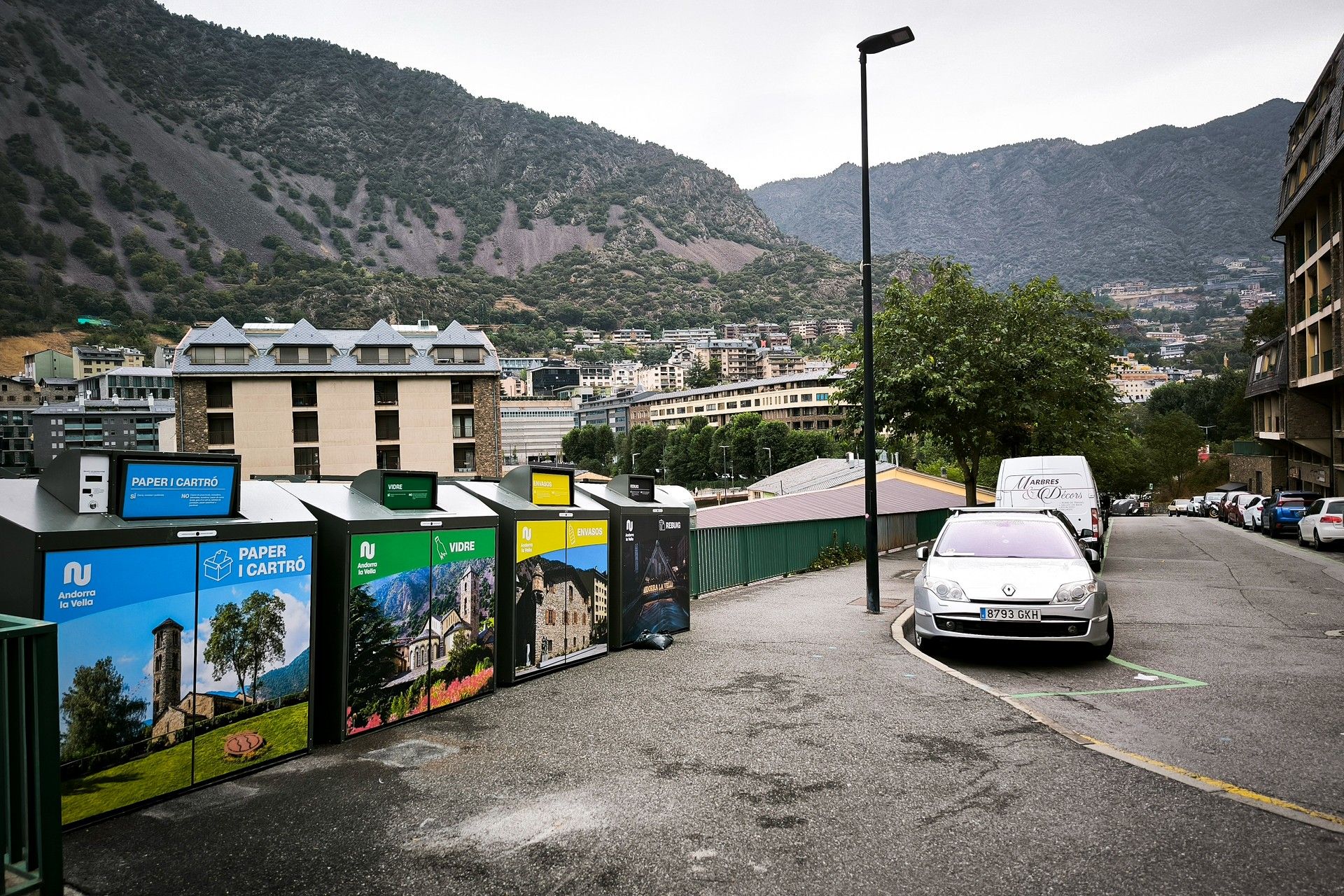 Les noves ecoïlles que ha instal·lat el comú d'Andorra la Vella.