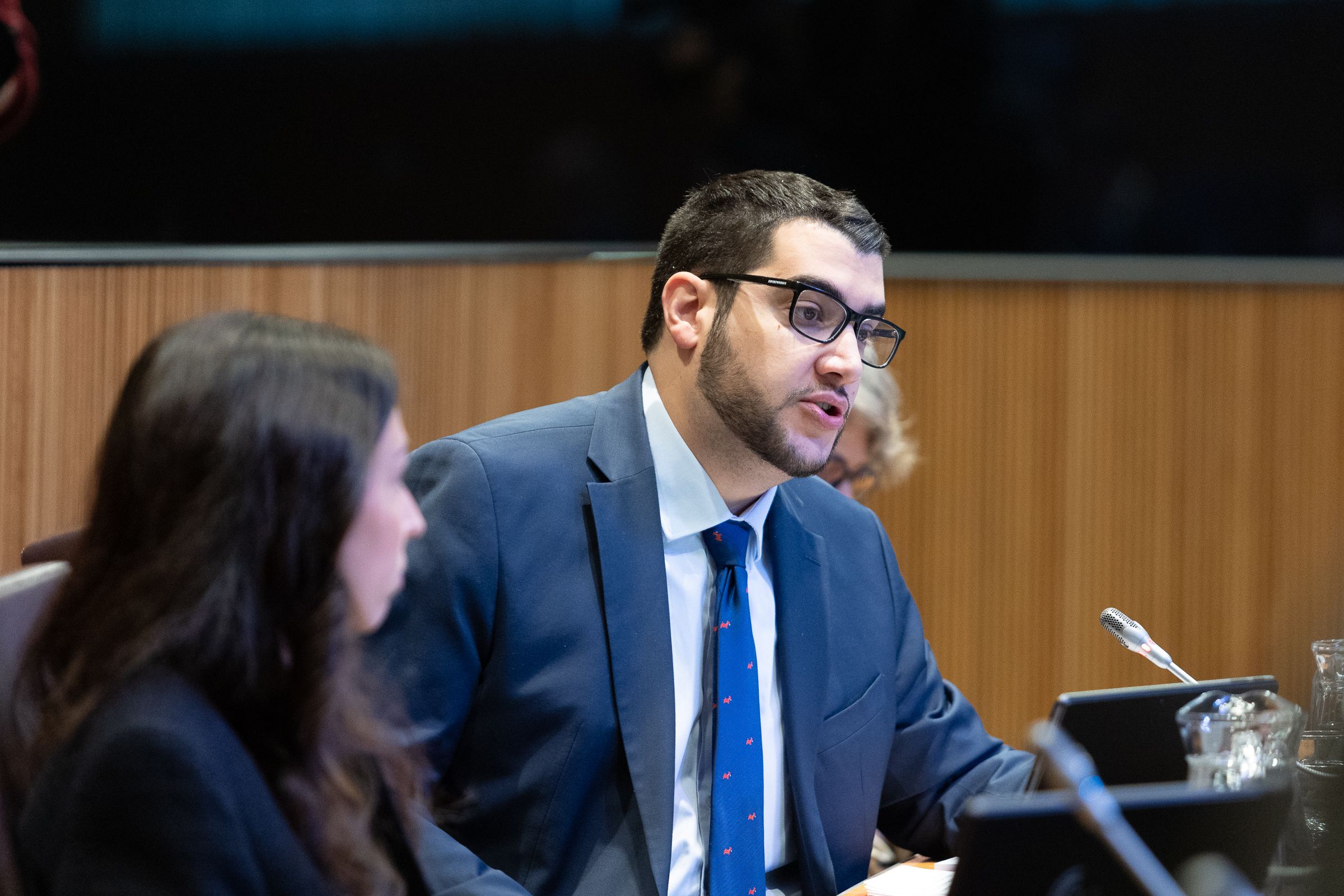 Pere Baró, durant una de les seves intervencions.