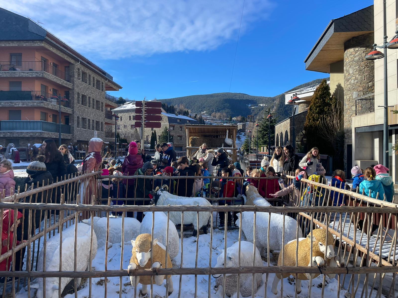 Un tancat de bestiar del pessebre.