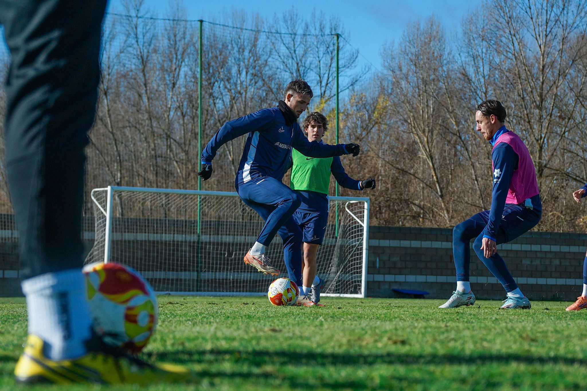 Manu Nieto, entrenant amb l'equip aquesta setmana a Lleó. Manu Nieto, entrenant amb l'equip aquesta setmana a Lleó.