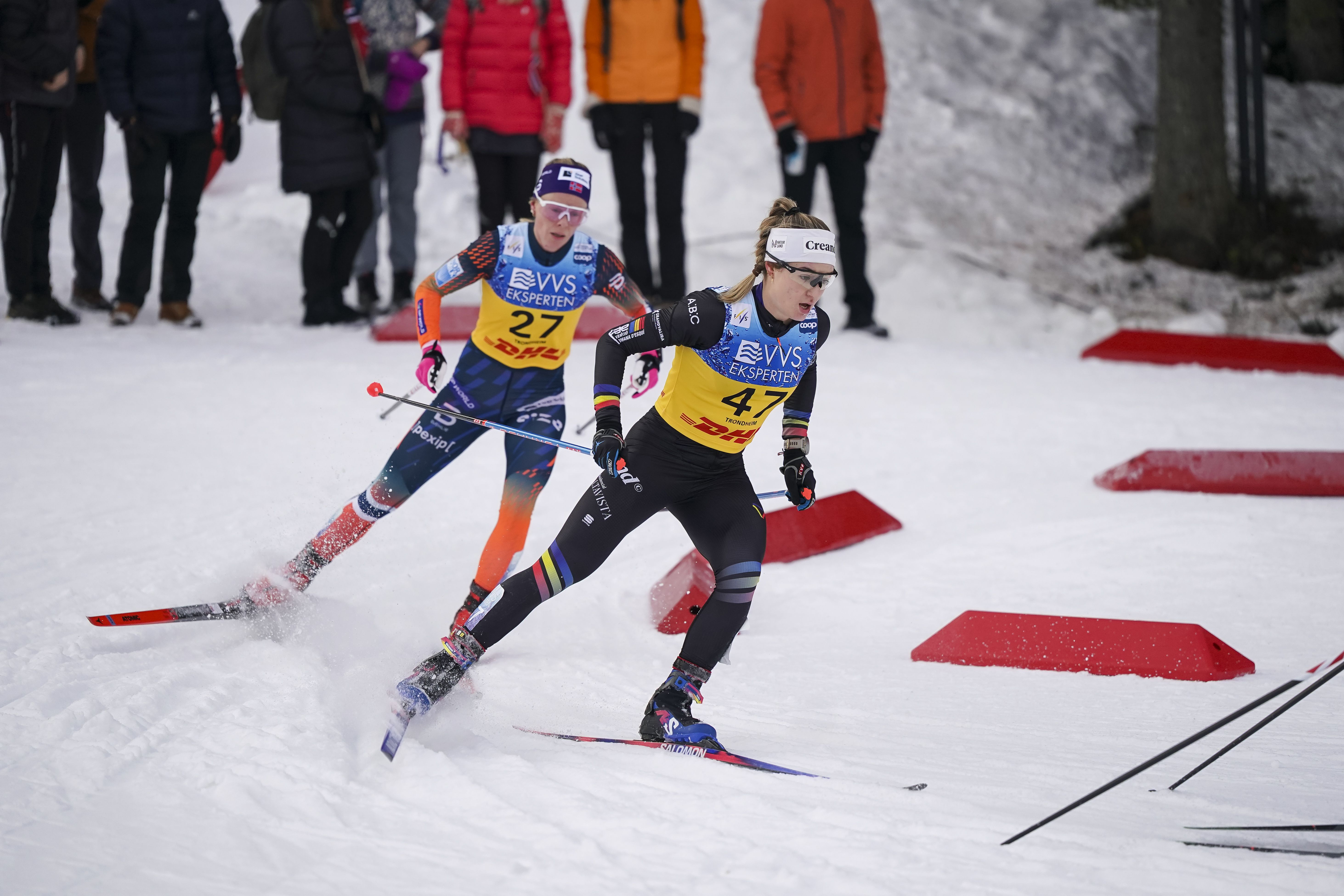 Gina del Rio, als 20km skiathlon de la WC de Trondheim.