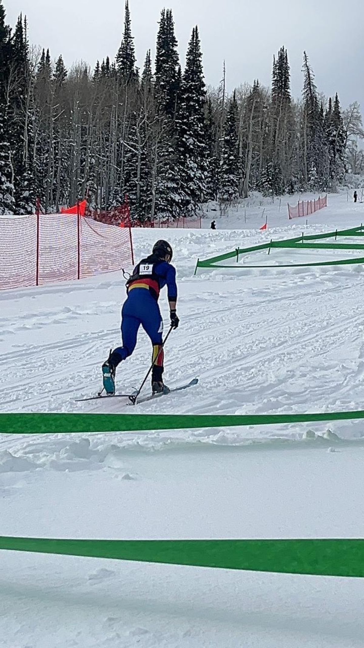 L'andorrà, durant les classificatòries a l'esprint, als Estats Units.