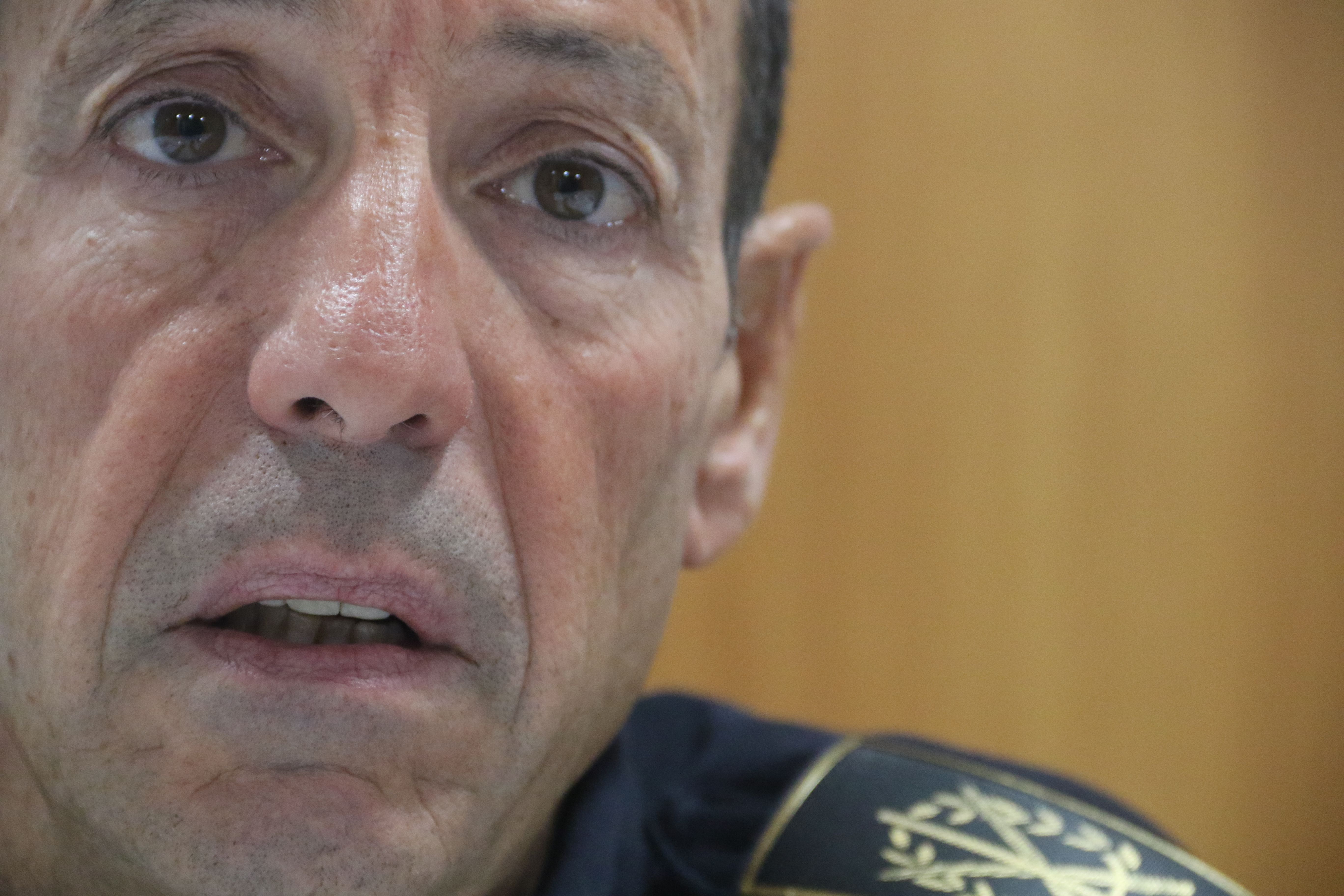 Bruno Lasne durant l'entrevista. Bruno Lasne durant l'entrevista.