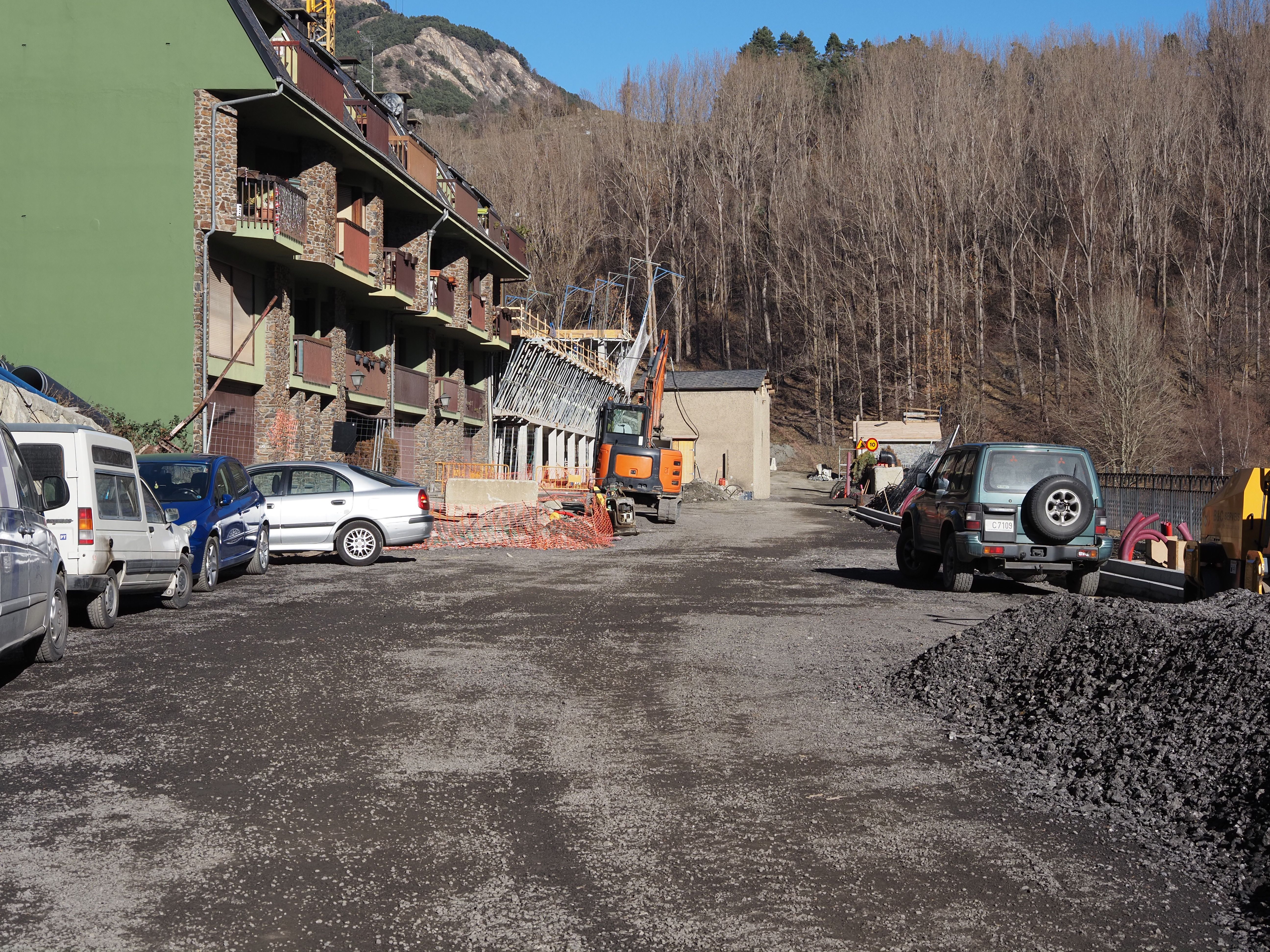 Obres de la desviació de la Massana.