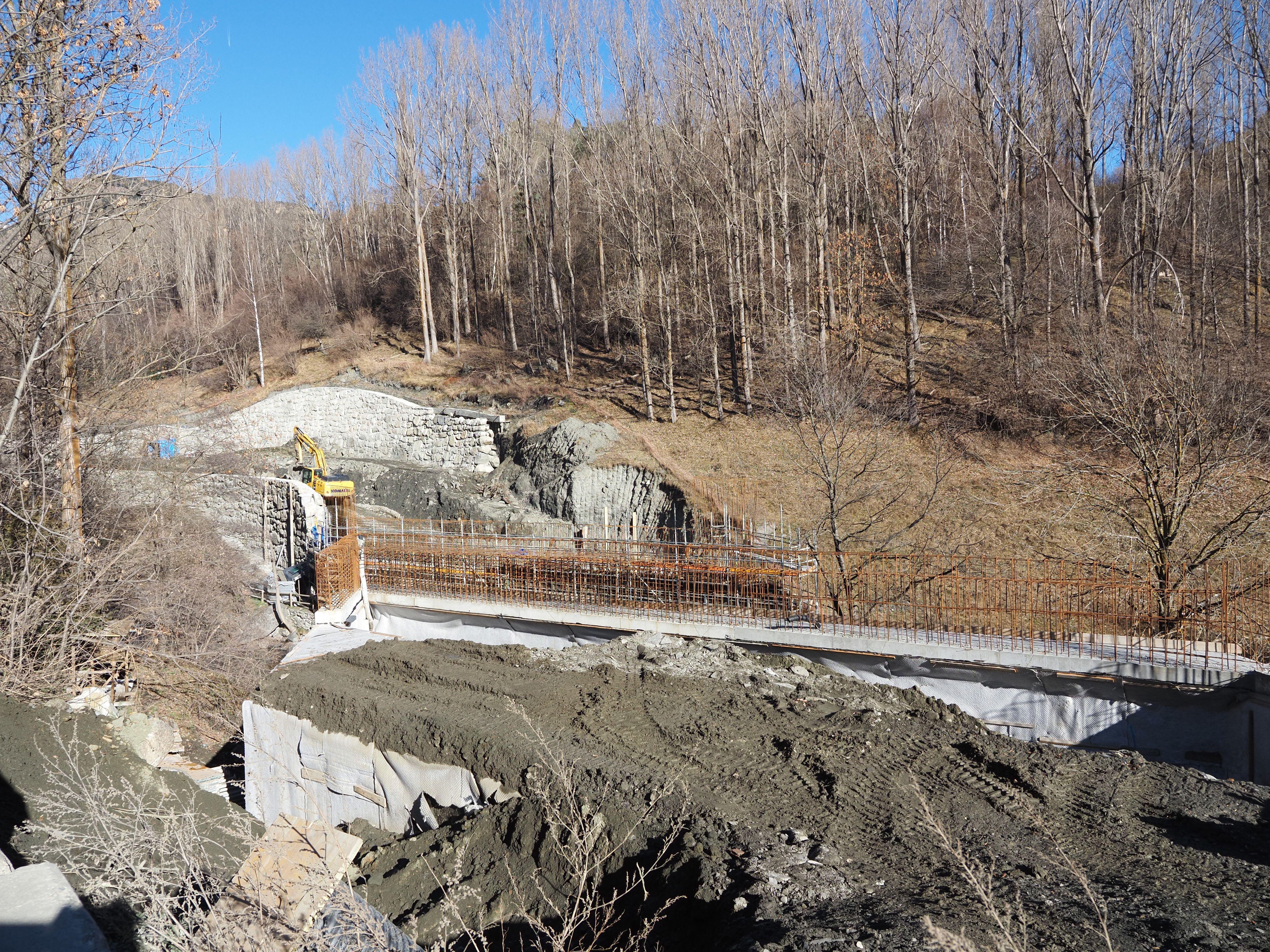 Obres de la desviació de la Massana.