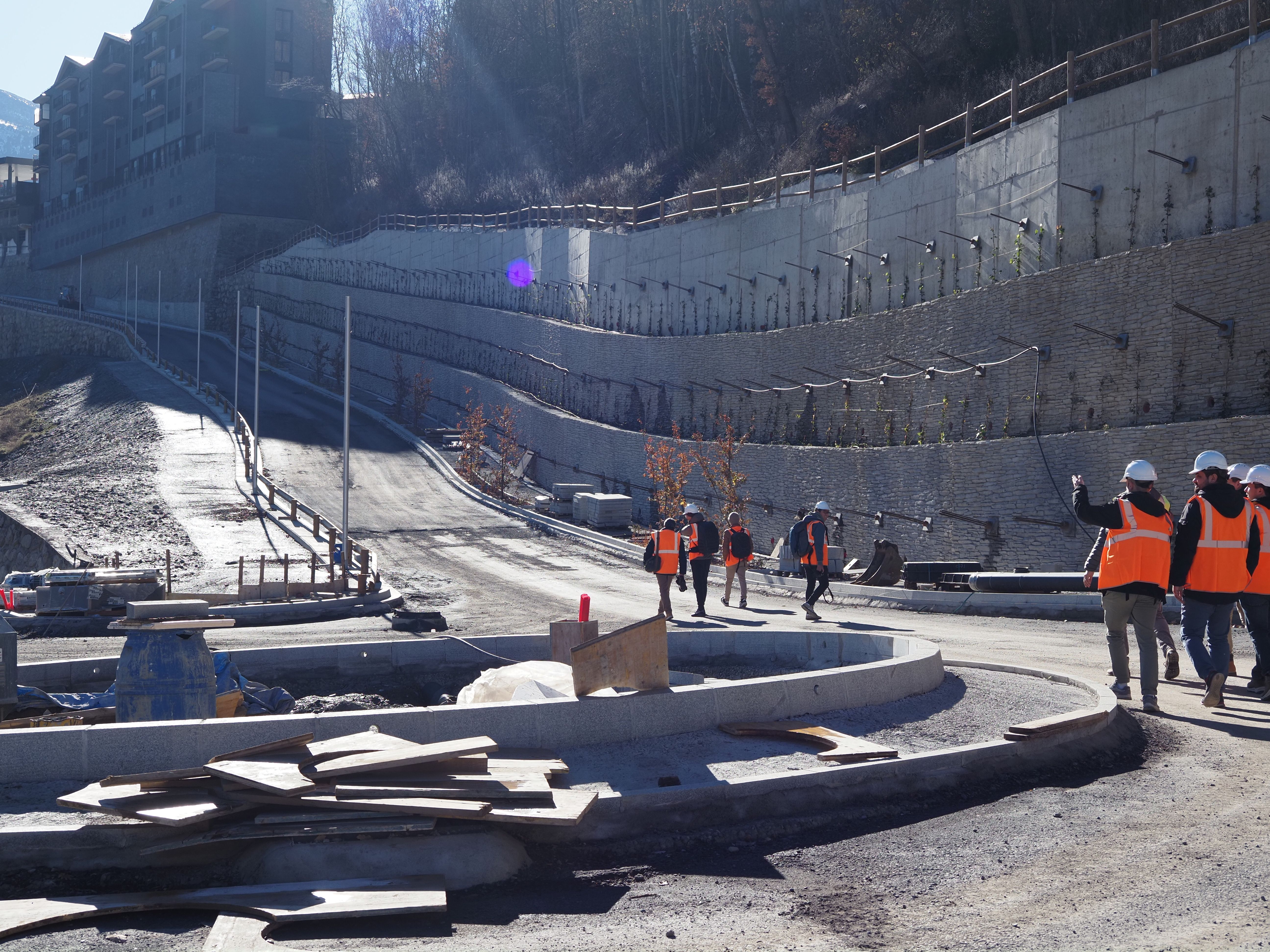 Obres de la desviació de la Massana.