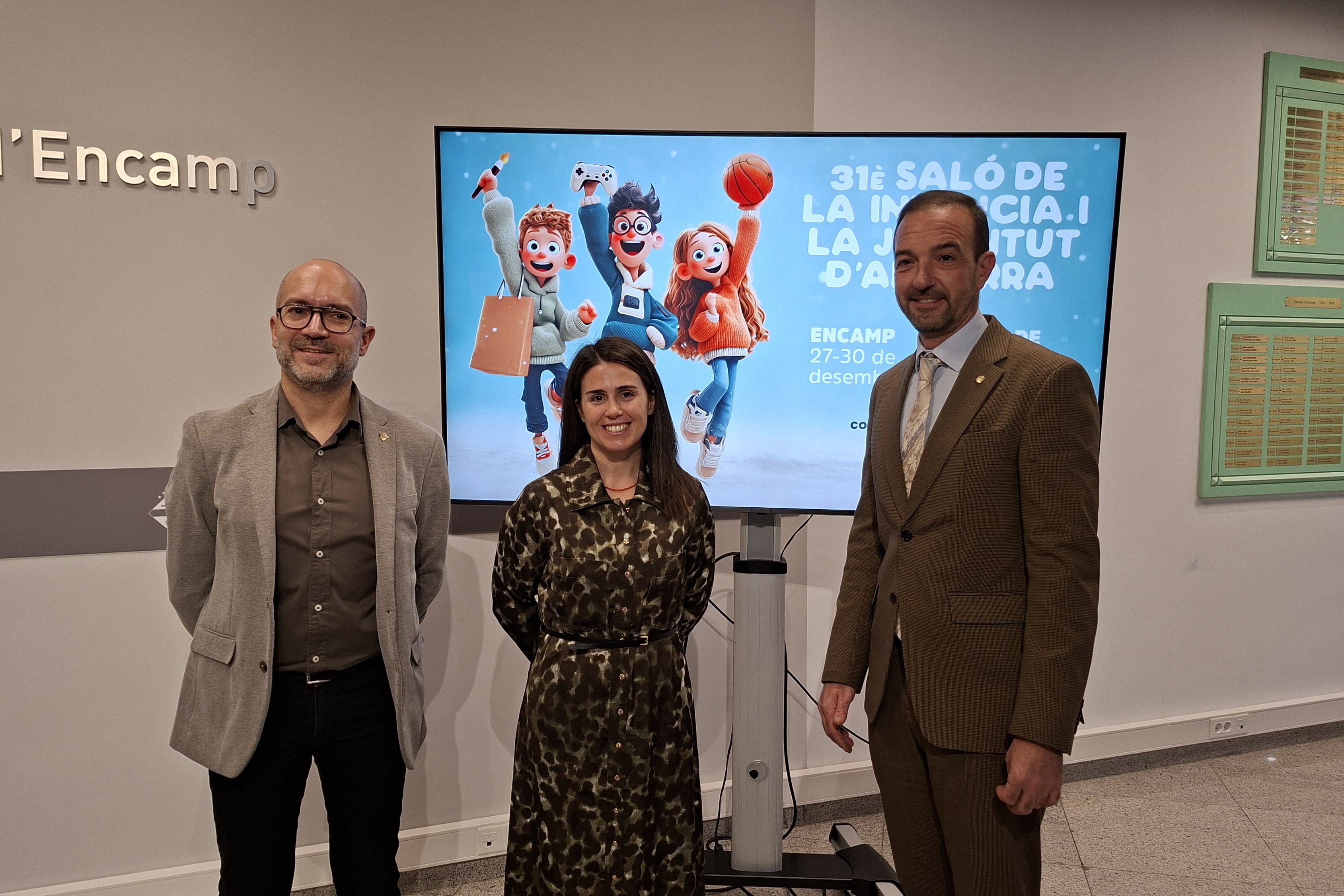 Sans, Mas i Torres durant la presentació del programa.