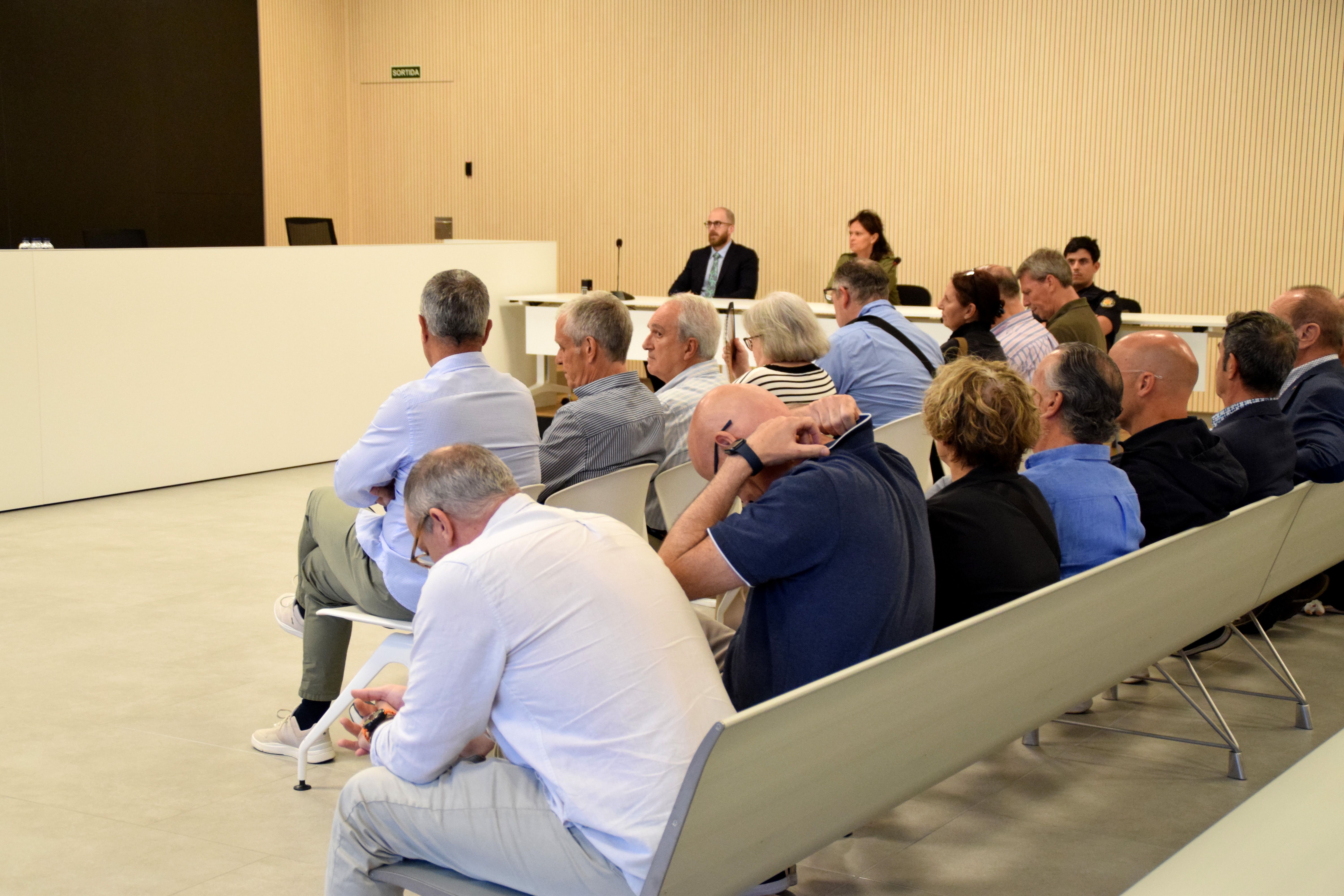 Moment de la lectura de la sentència, el juliol. Moment de la lectura de la sentència, el juliol.