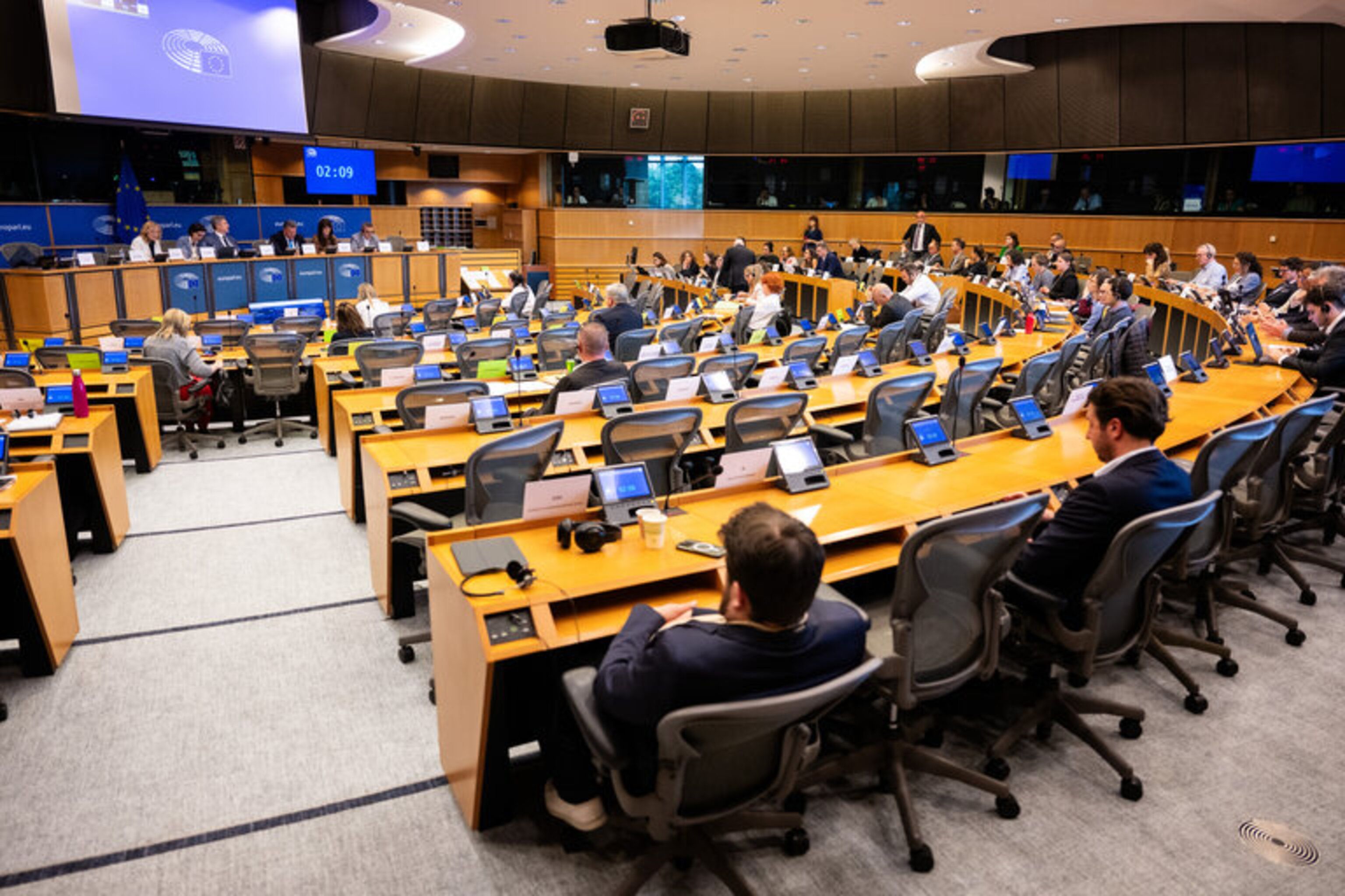Una imatge d'una reunió del comitè de peticions del Parlament Europeu. Una imatge d'una reunió del comitè de peticions del Parlament Europeu.
