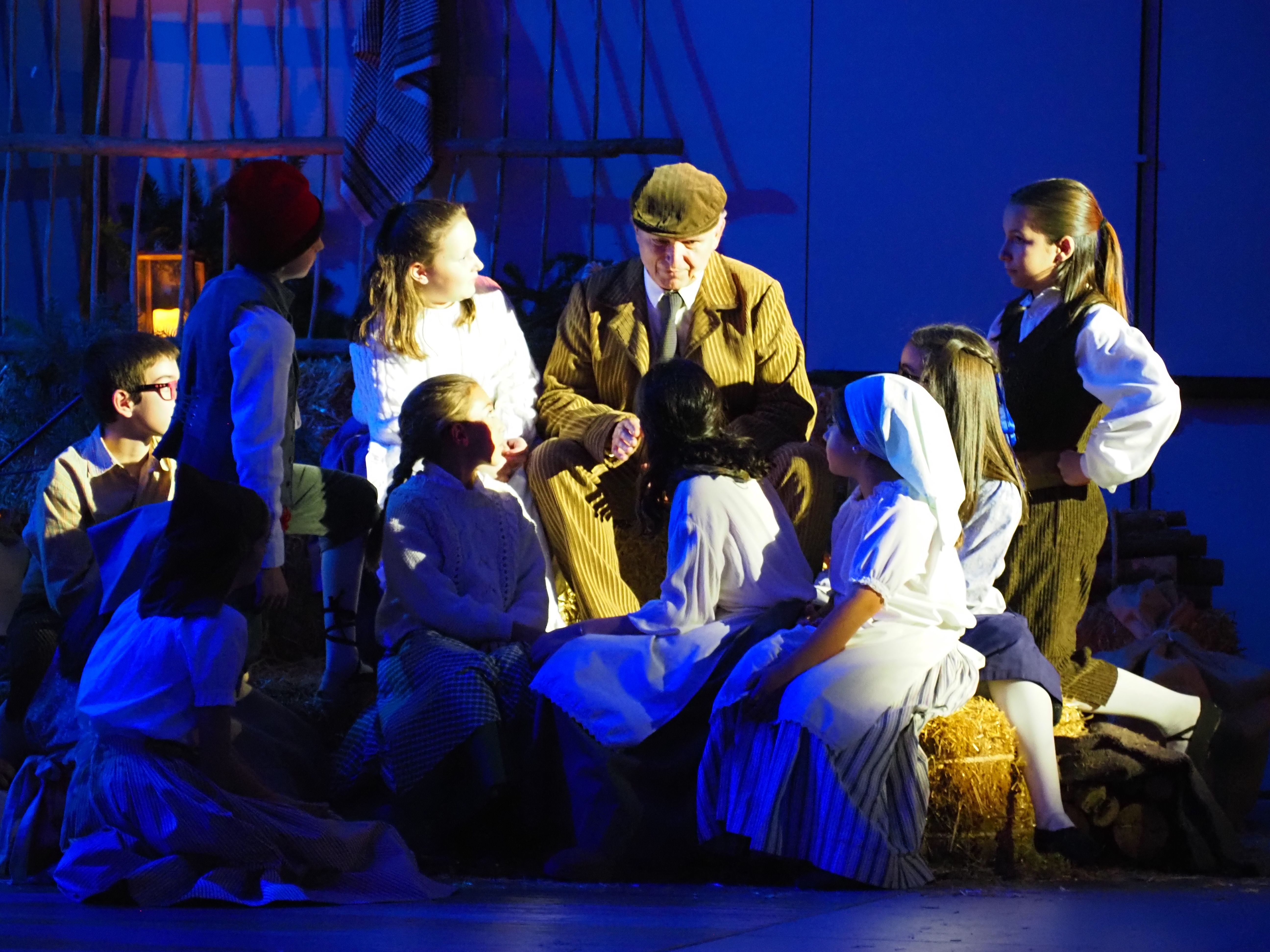 El personatge d'Esteve Albert durant l'obra del Pessebre Vivent. El personatge d'Esteve Albert durant l'obra del Pessebre Vivent.