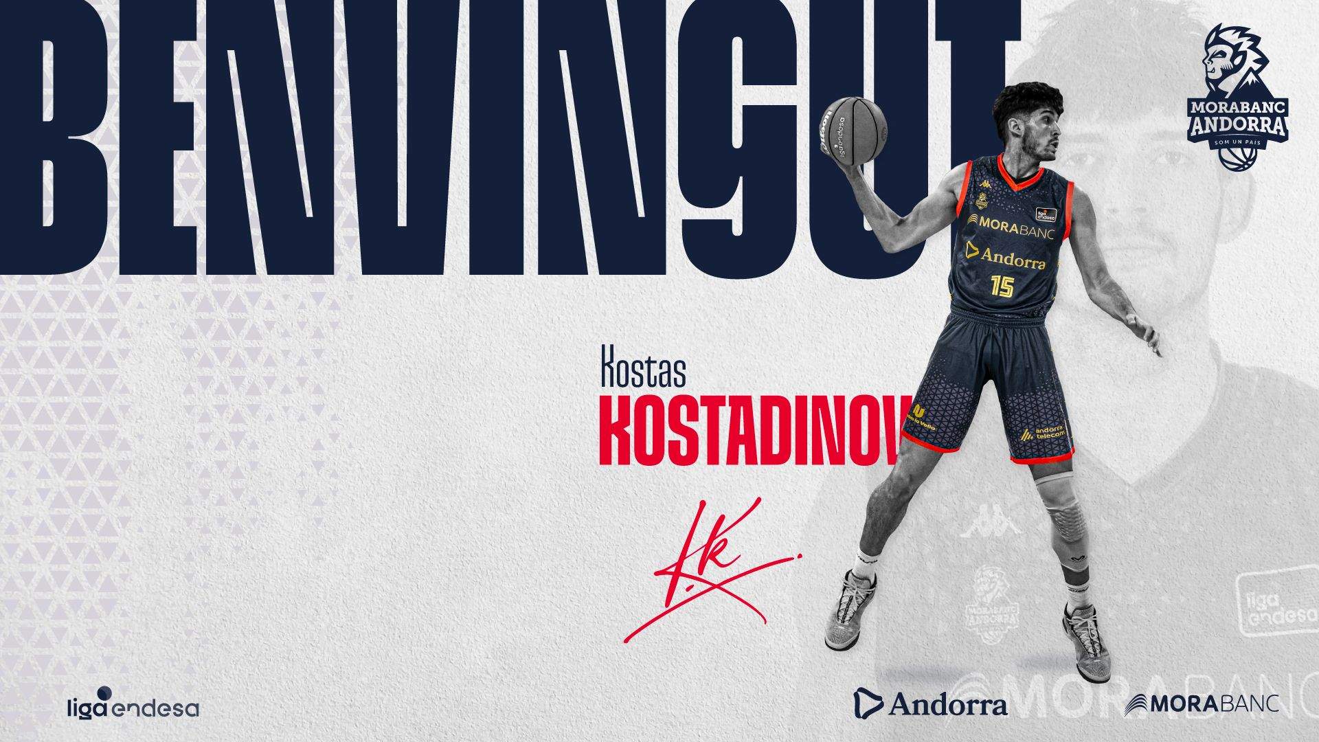 El MoraBanc Andorra oficialitza el fitxatge de l’internacional búlgar Kostas Kostadinov