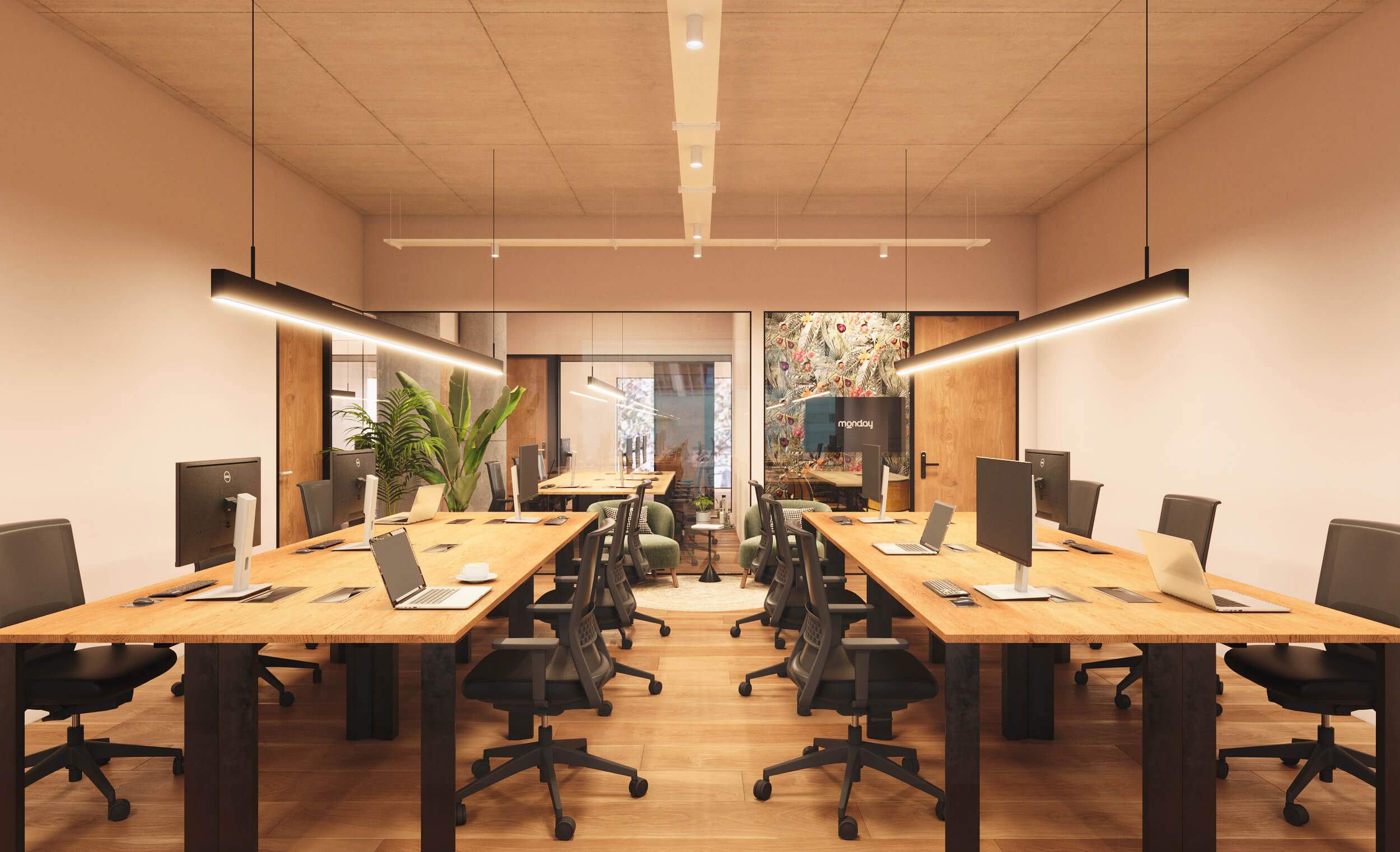 Un dels espais de treball de Monday Carlemany.