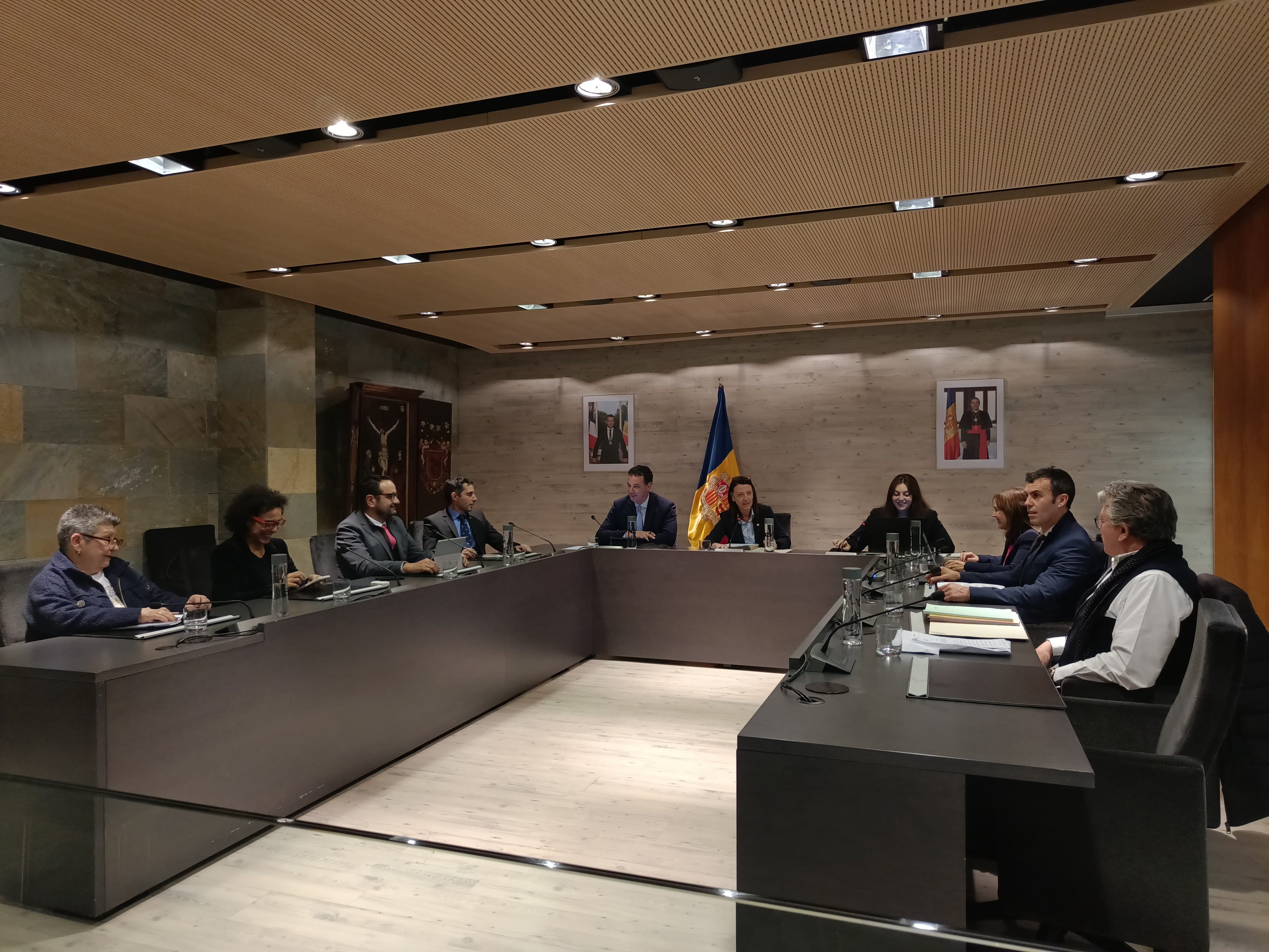 Un instant de la sessió de consell de comú celebrada aquest dijous a Ordino.