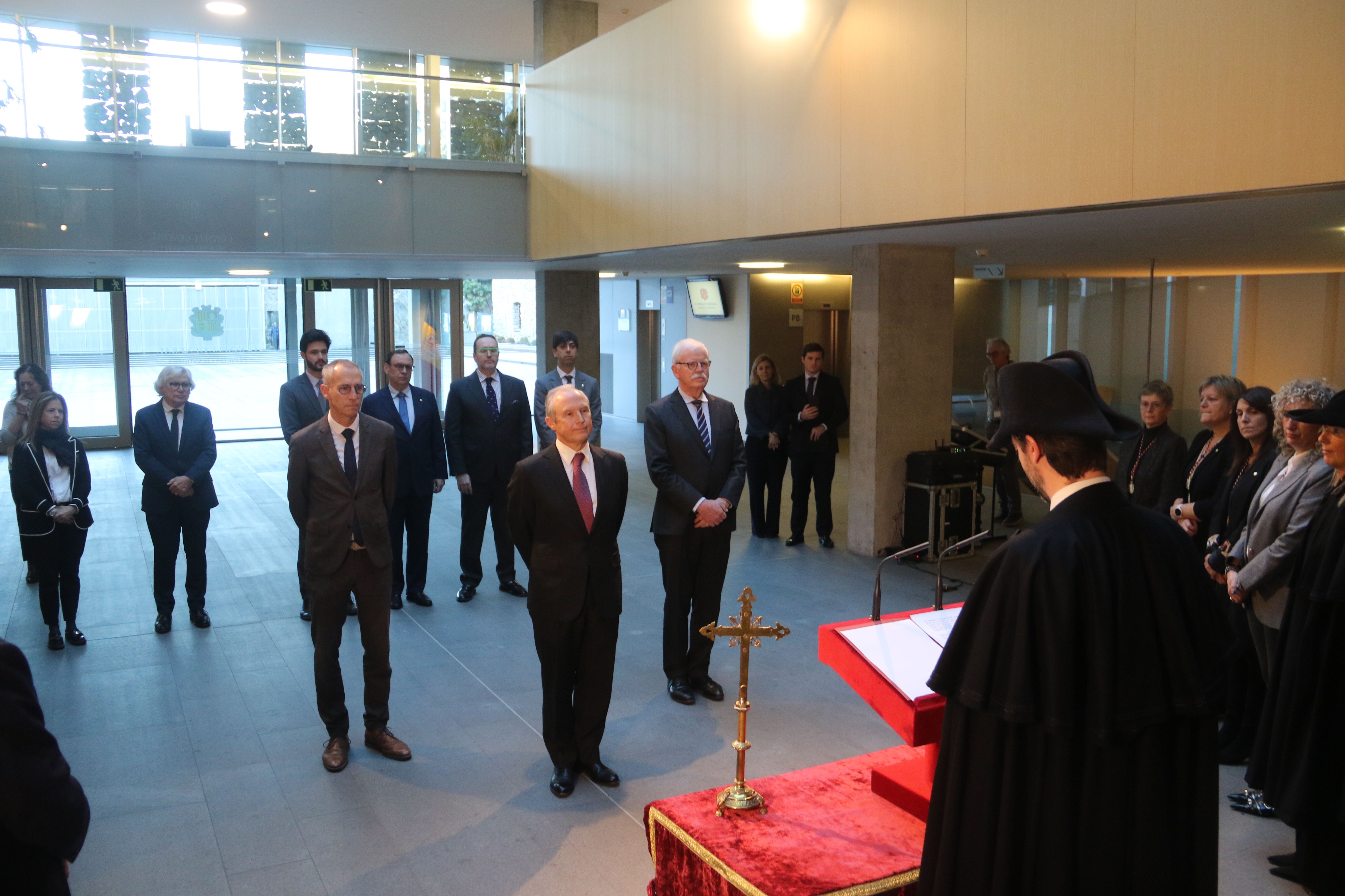 Un moment de la presa de jurament.