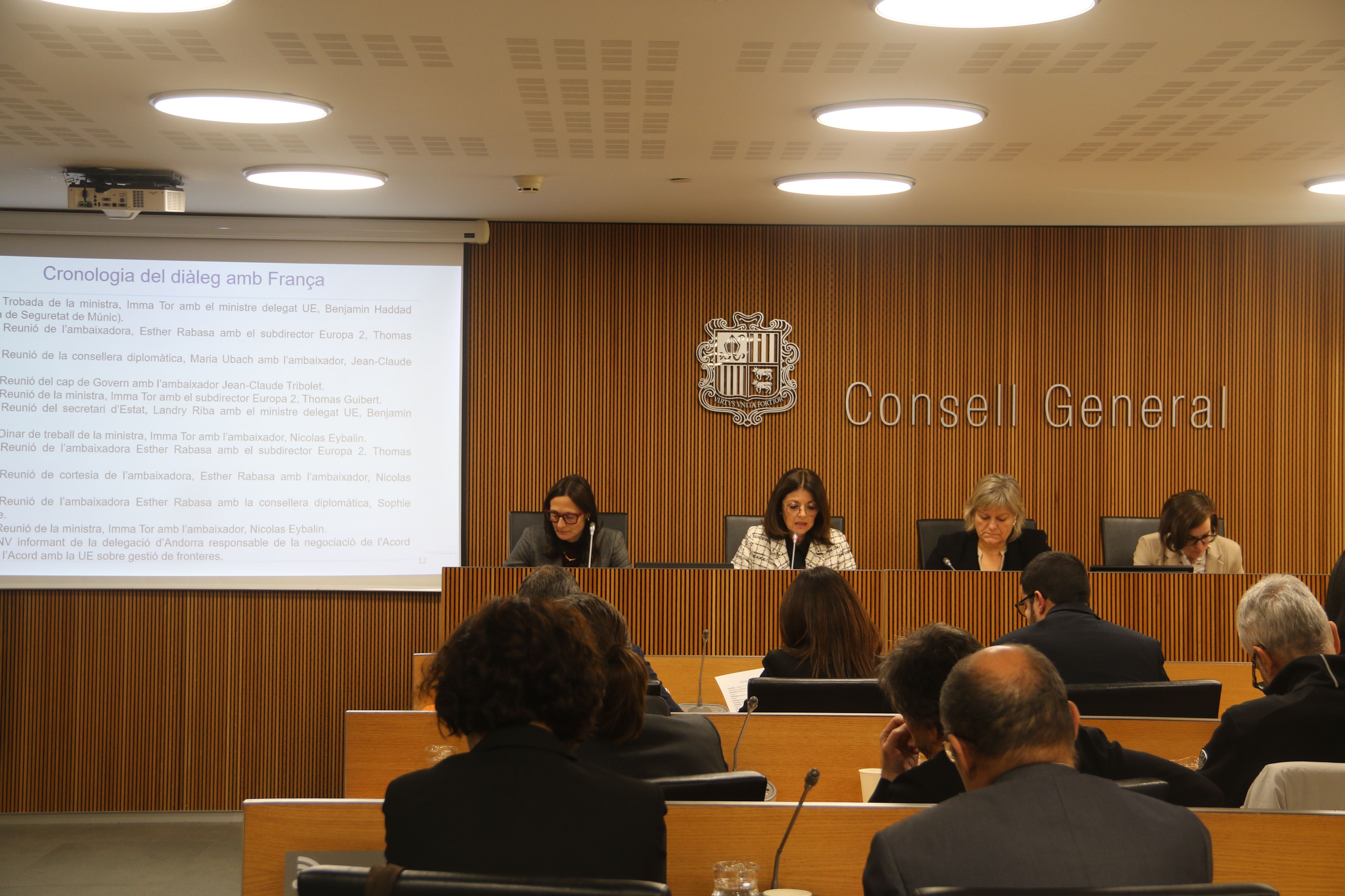 Un moment de la compareixença.