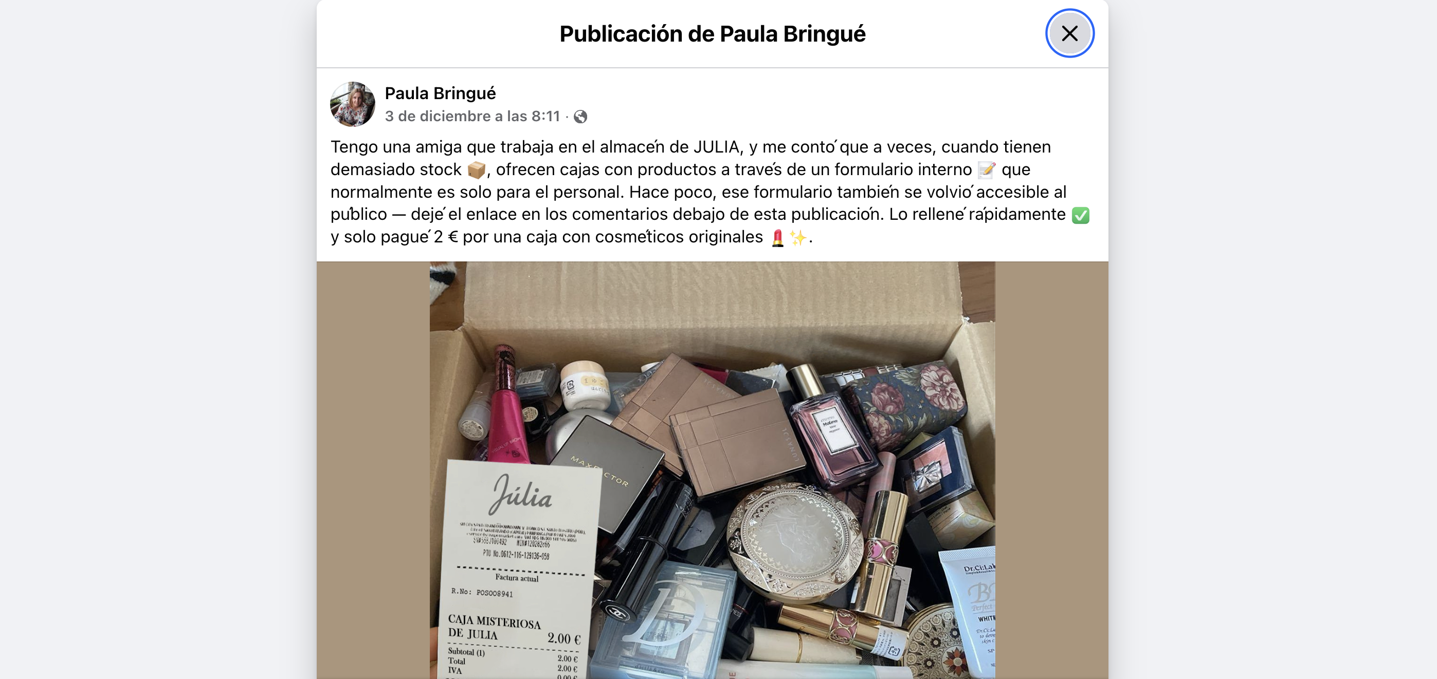 Captura d'un dels missatges que son base de l'intent d'estafa.