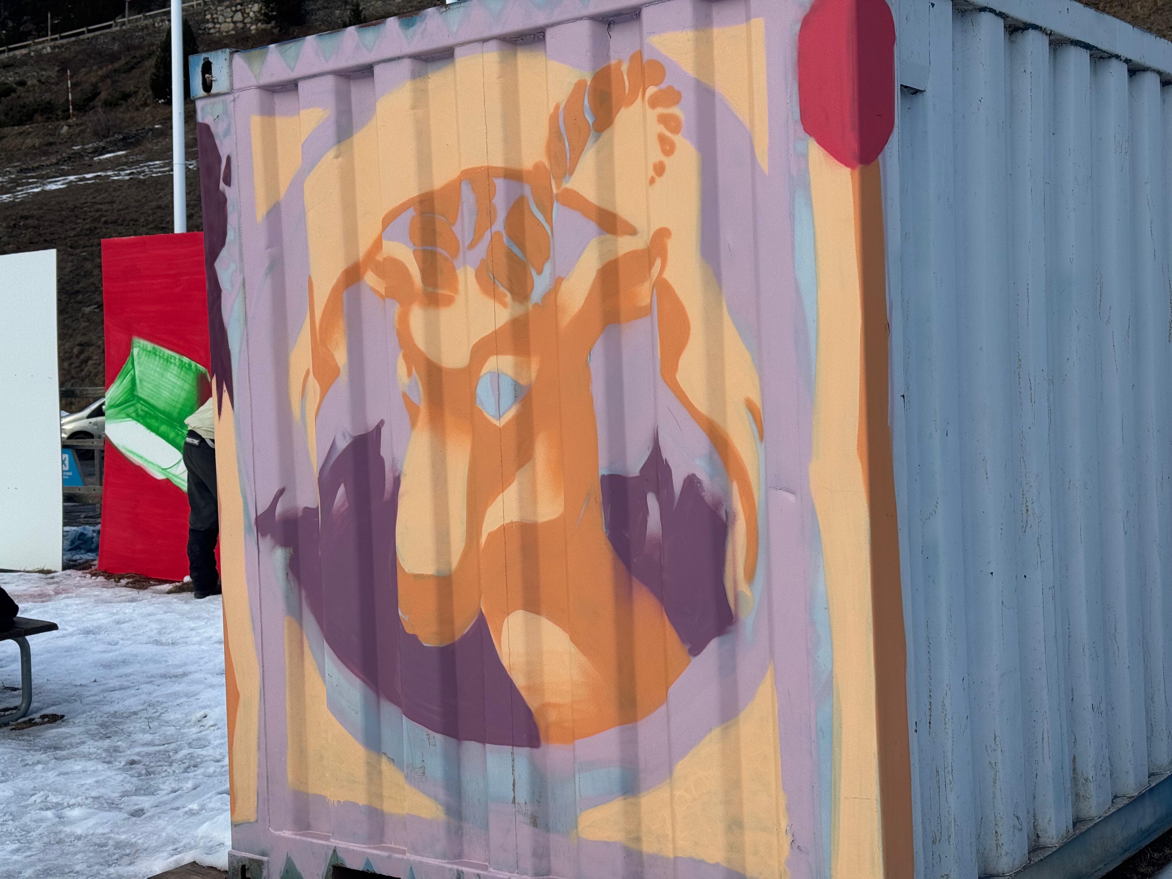 Un dels grafitis que es poden veure al festival Virolat. Un dels grafitis que es poden veure al festival Virolat.