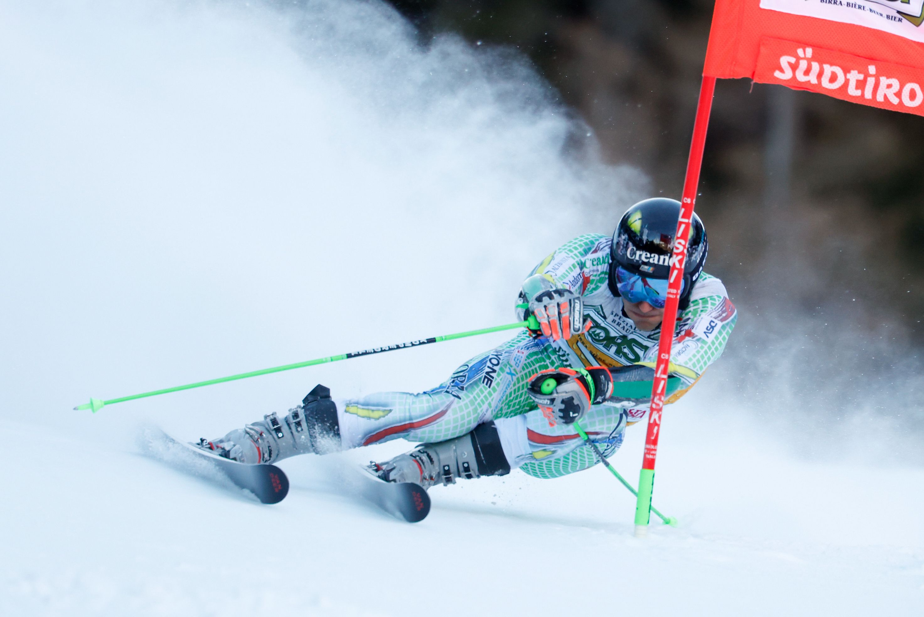 Verdú, a tota velocitat durant la 1ª mànega de Val d'Isère. 