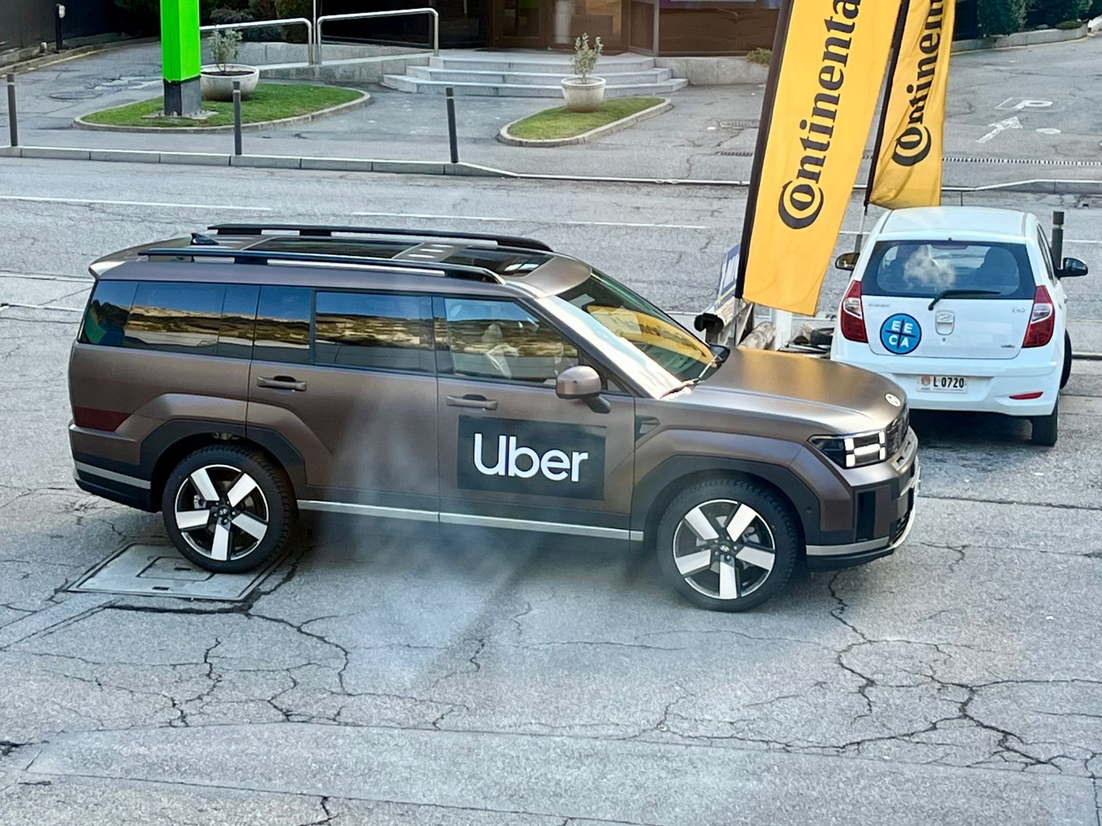 Un dels vehicles d'Uber.