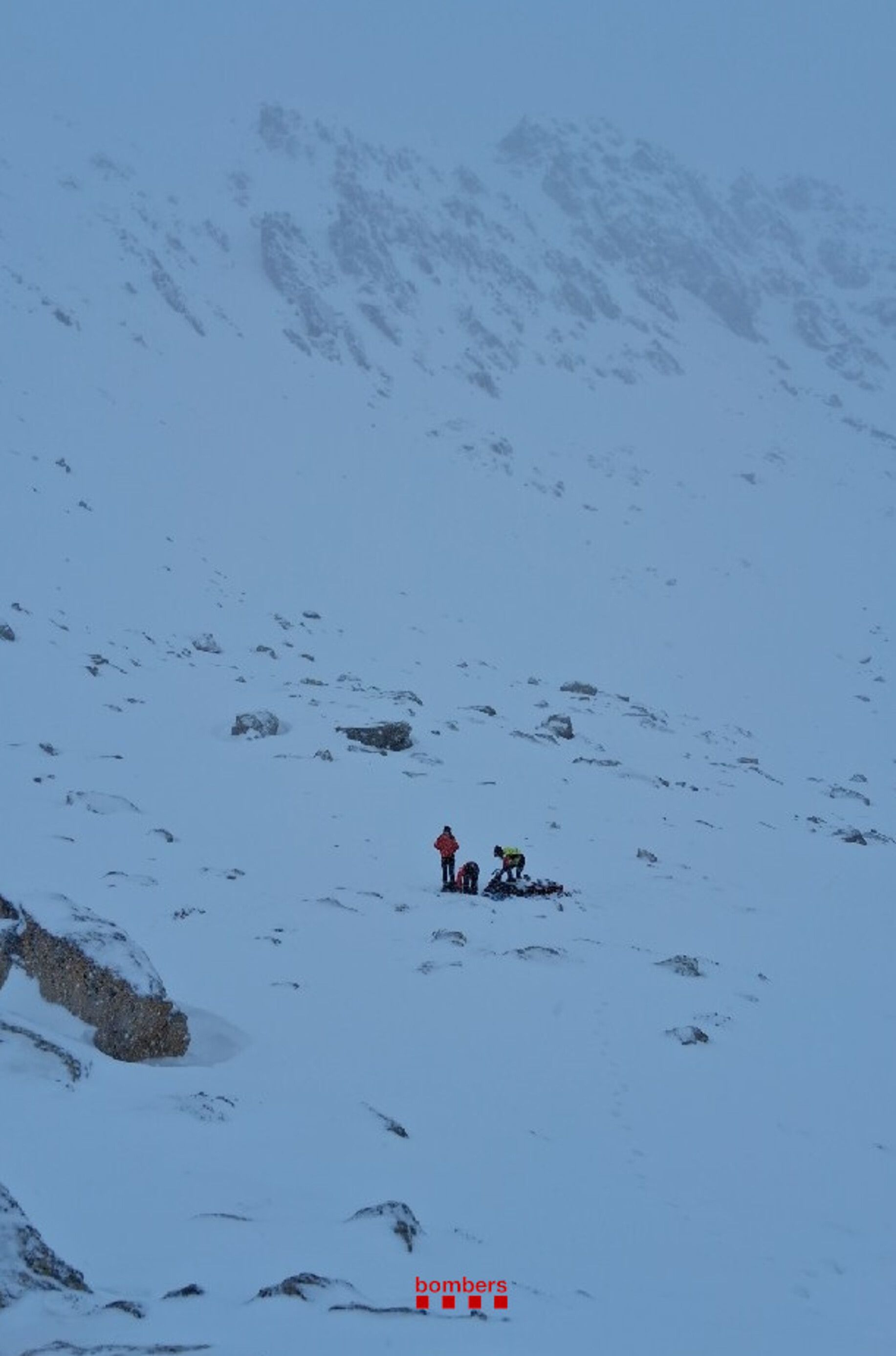 Un moment del rescat dels afectats.