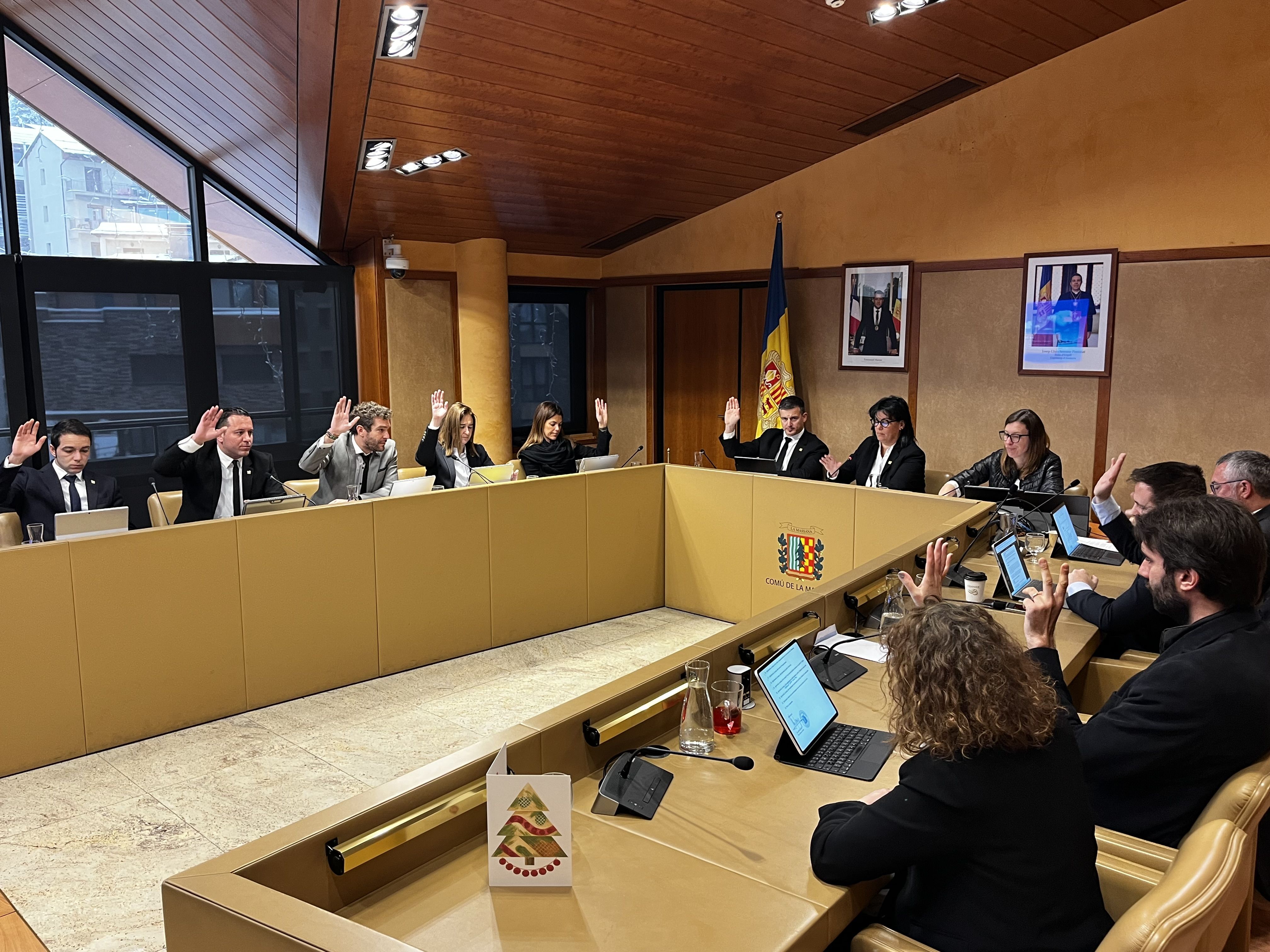 Sessió del consell de comú de la Massana del dia 22 de desembre.