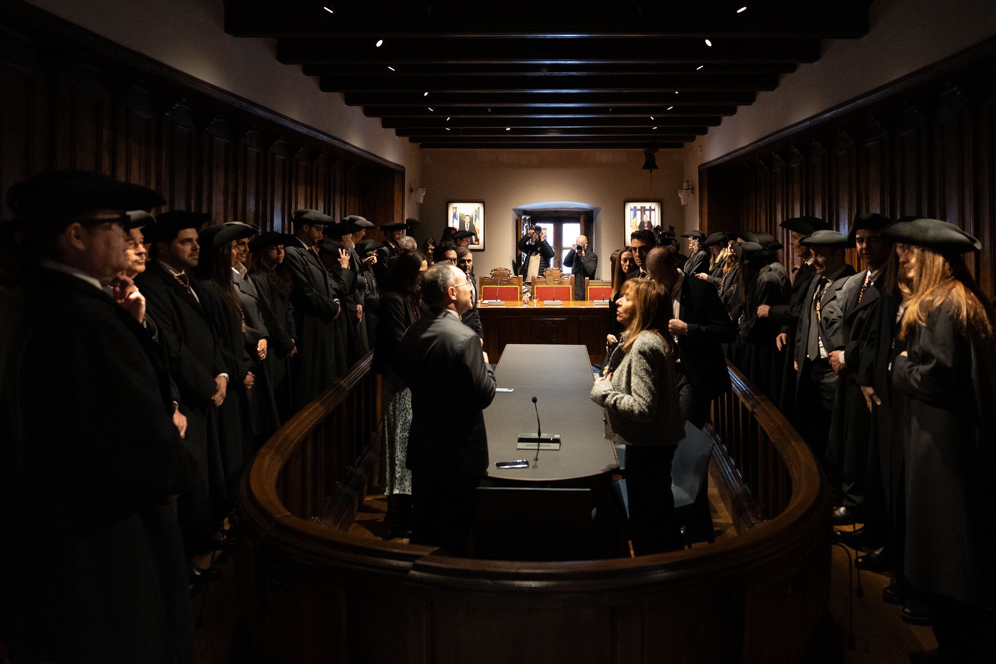 Els parlamentaris, durant la sessió de Consell General.